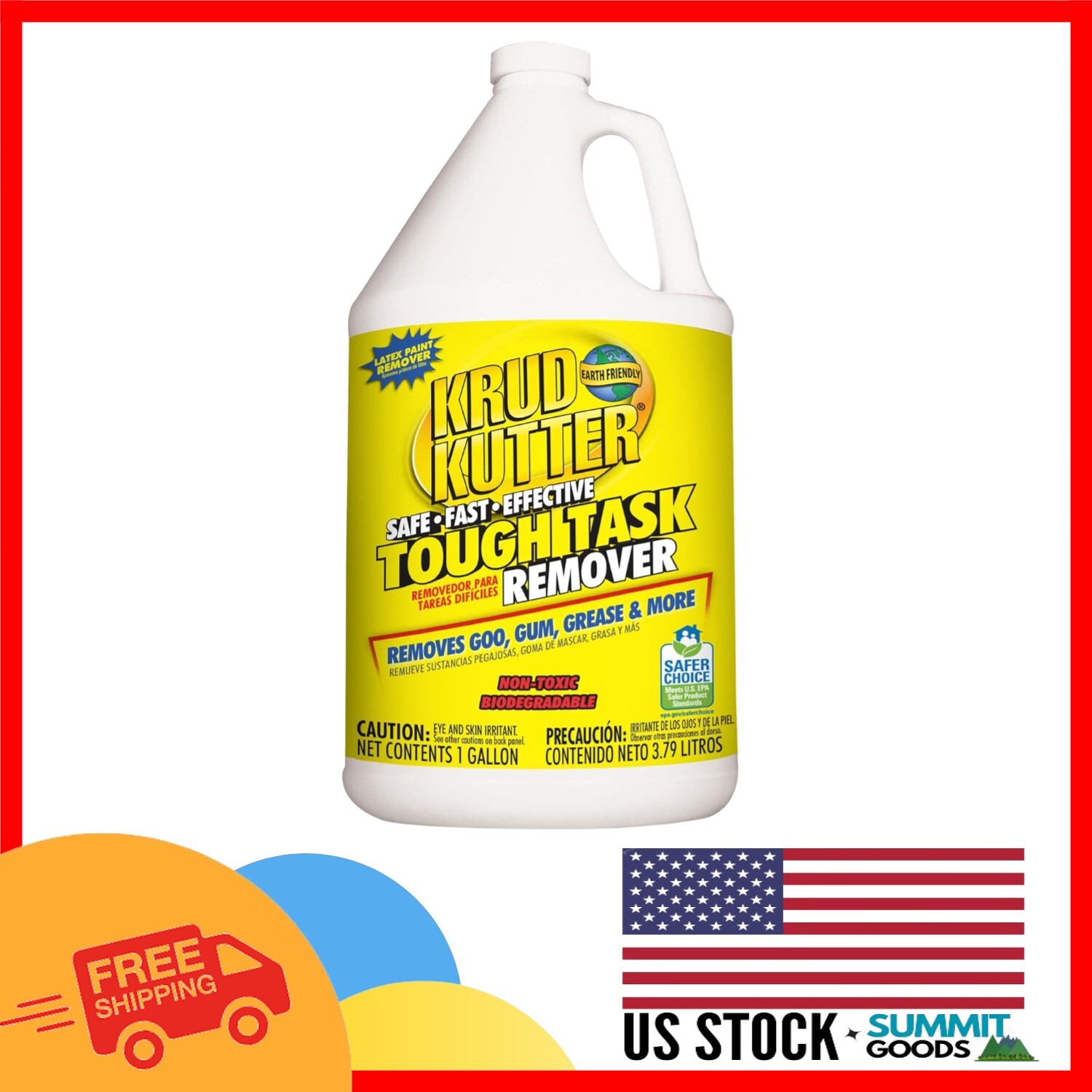 Eco-Friendly Multi-Surface Cleaner – Tough Task 128 oz for Home & Commercial Use