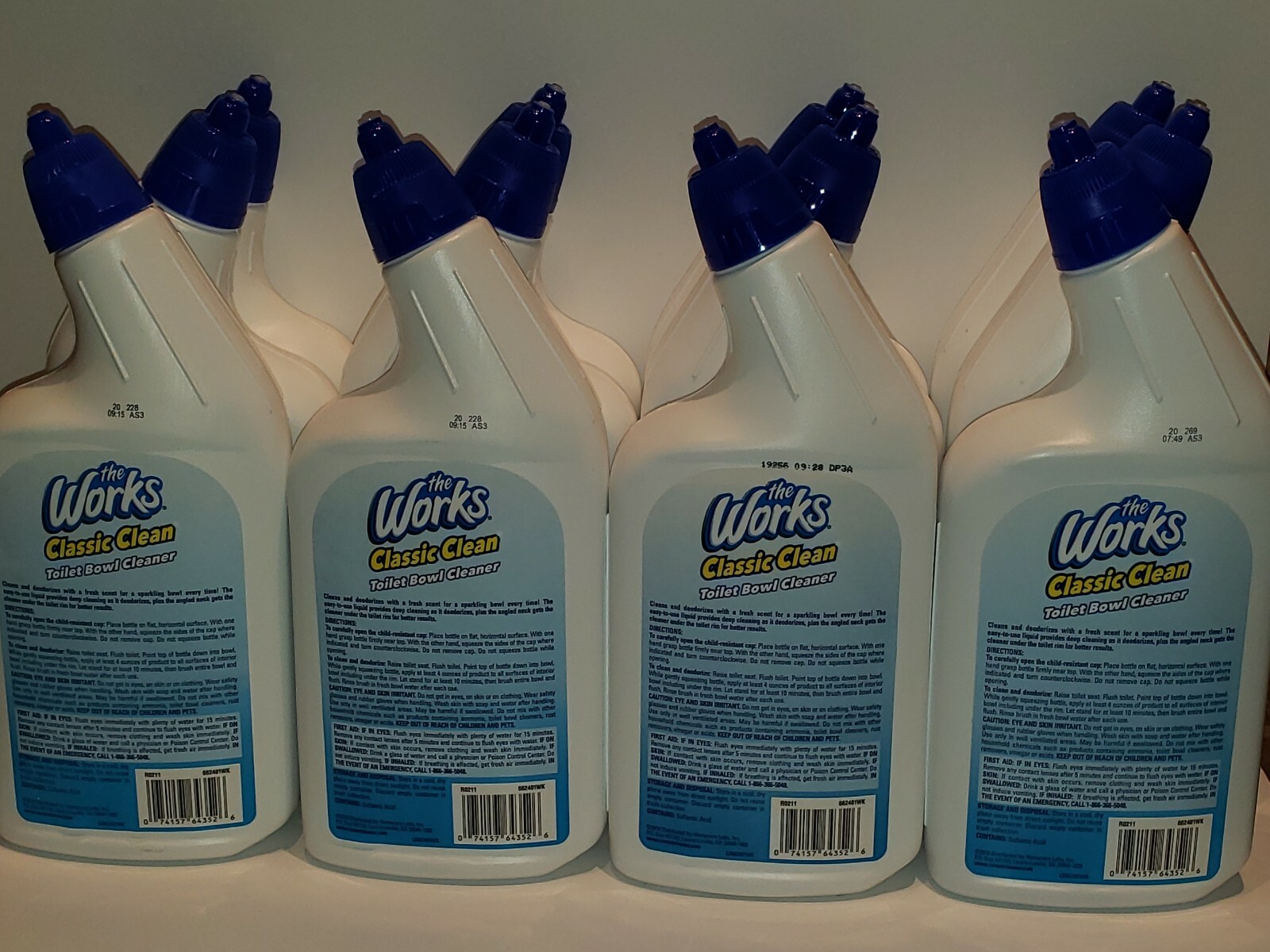 Lot Of 24 Toilet Bowl Cleaner, The Works 24 fl oz x 24 Bottles