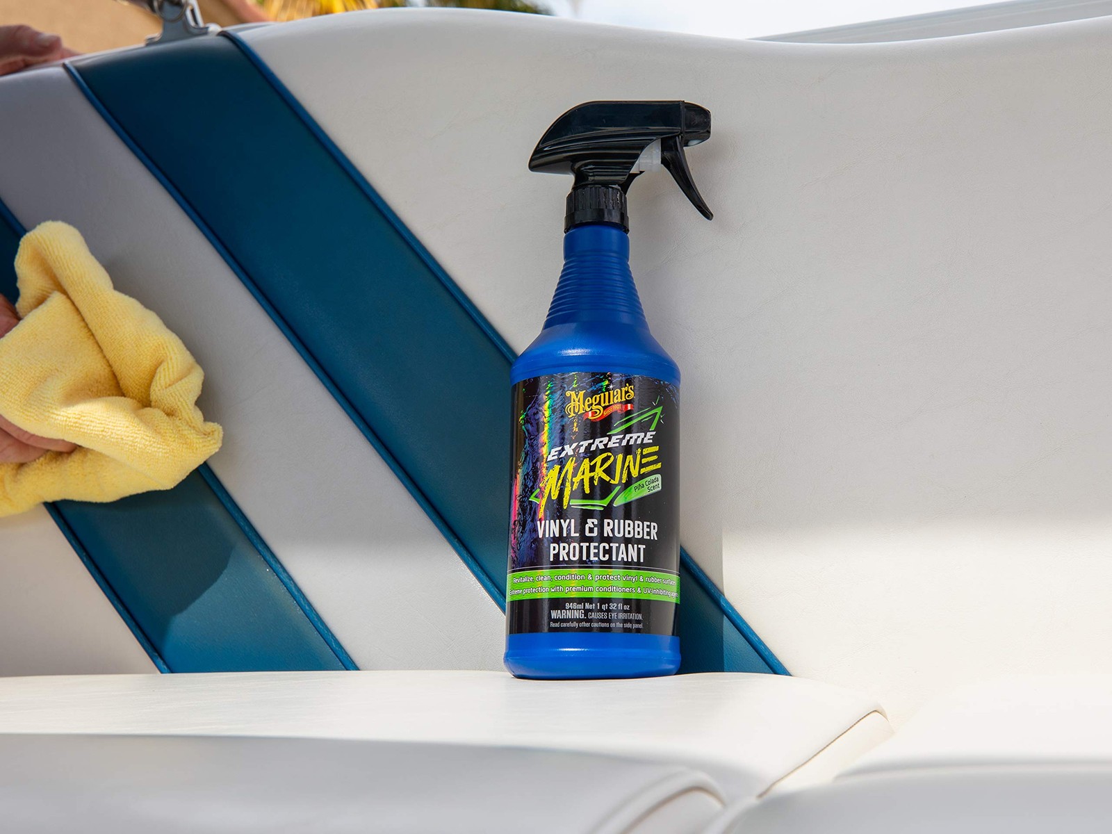 Marine Vinyl Rubber Protectant HeavyDuty UV Protection 32 Oz Spray for Boat RV