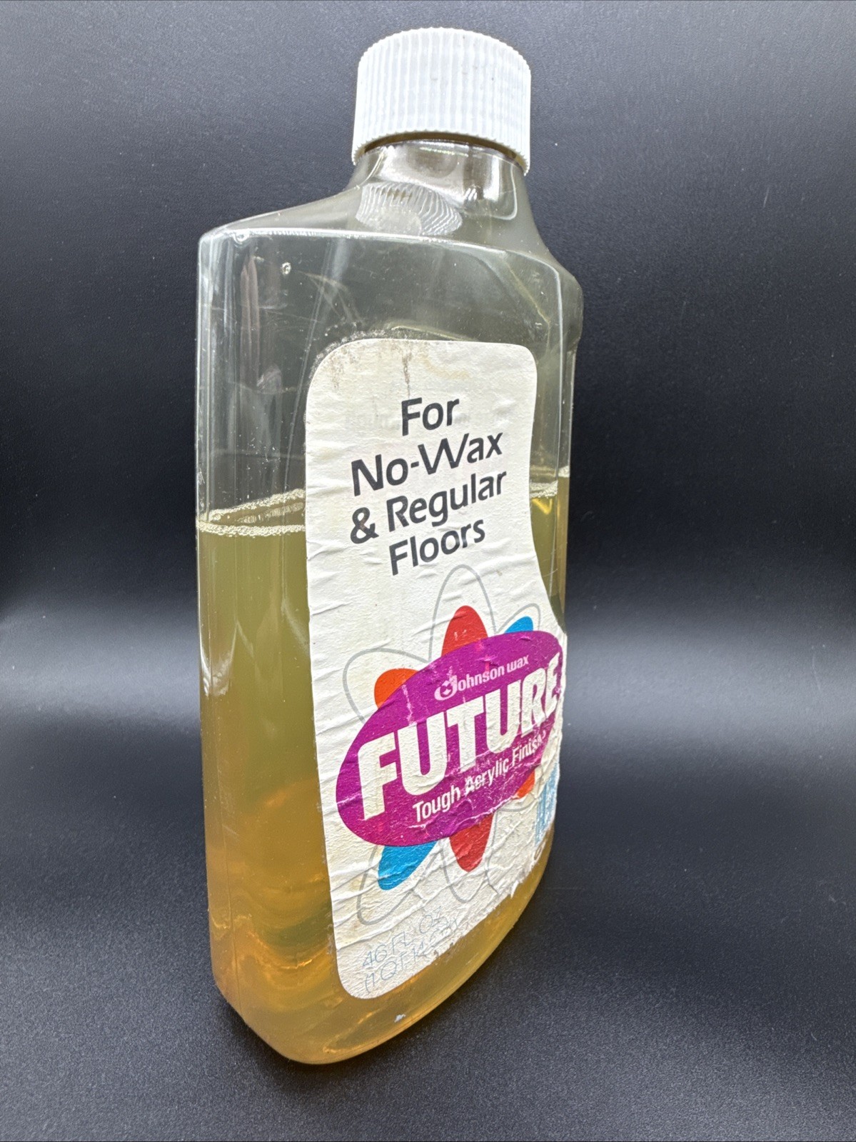 Vintage Future No Wax Floor Shine 1980 SE Johnson 46 oz ~75% full