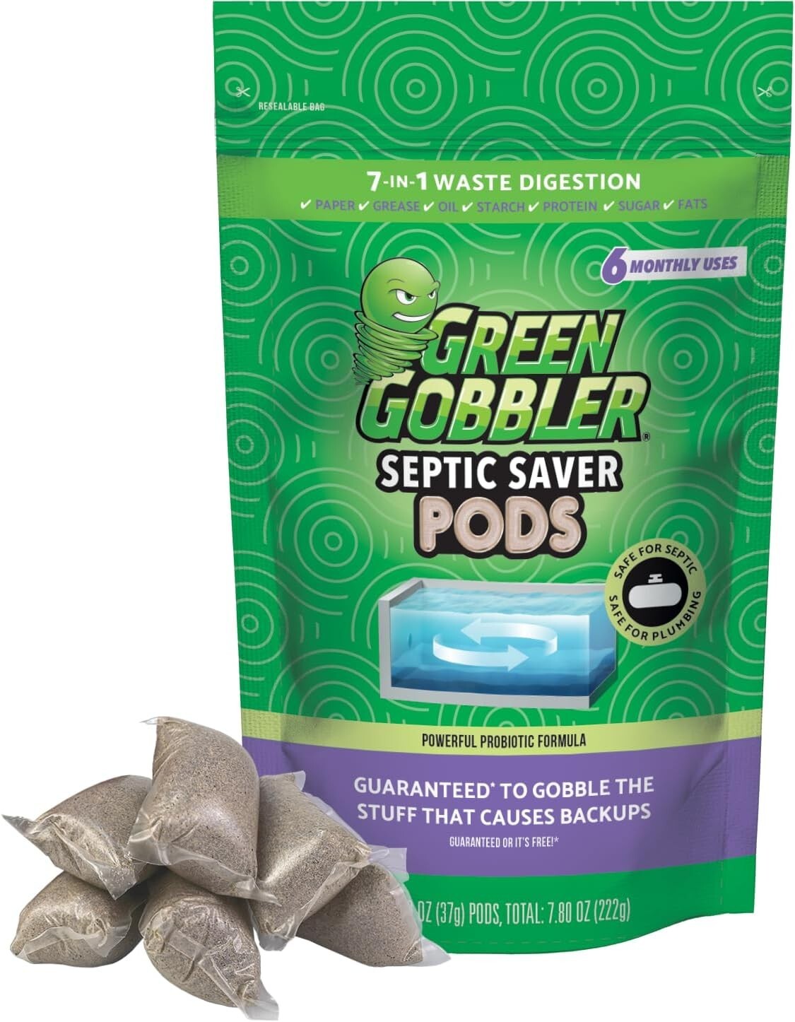 Septic Tank Treatment Packets | 6 Month Septic Tank Supply