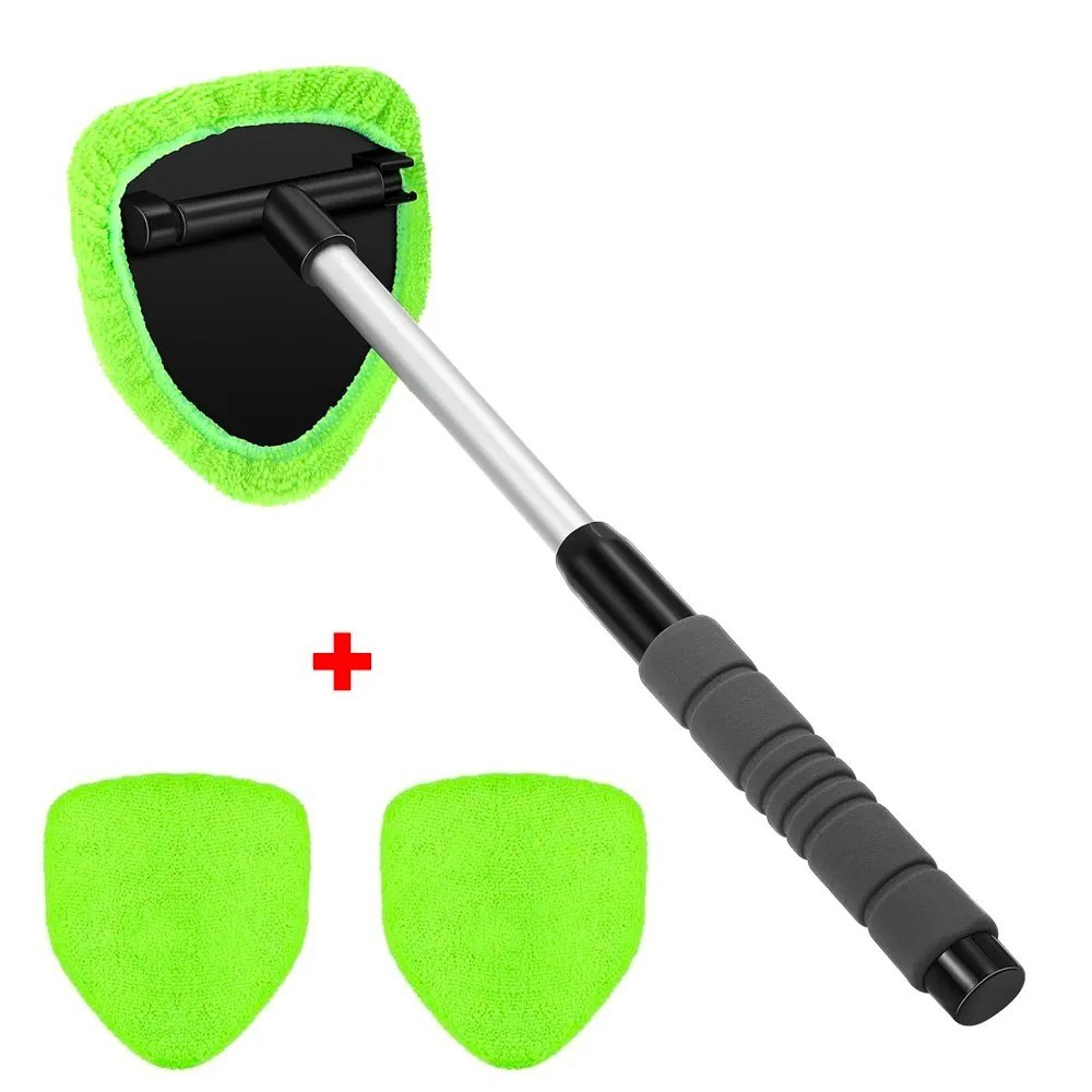 Windshield Cleaning Tool Kit Car Window Glass Wiper Cleaner Brush Pad Extendable
