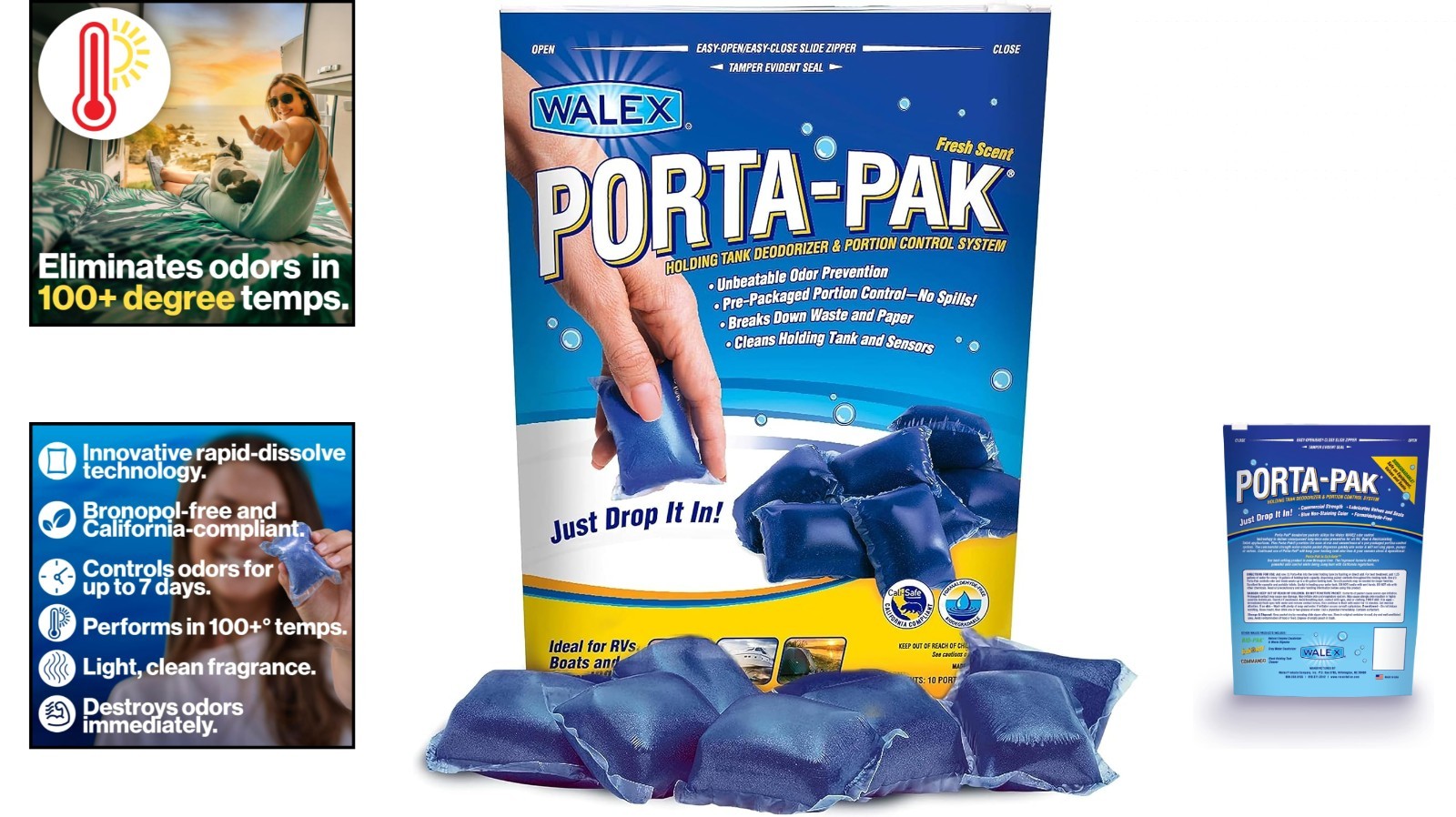 Holding Tank Treatment Toilet Chemicals Cleaner Camper Travel Trailer..