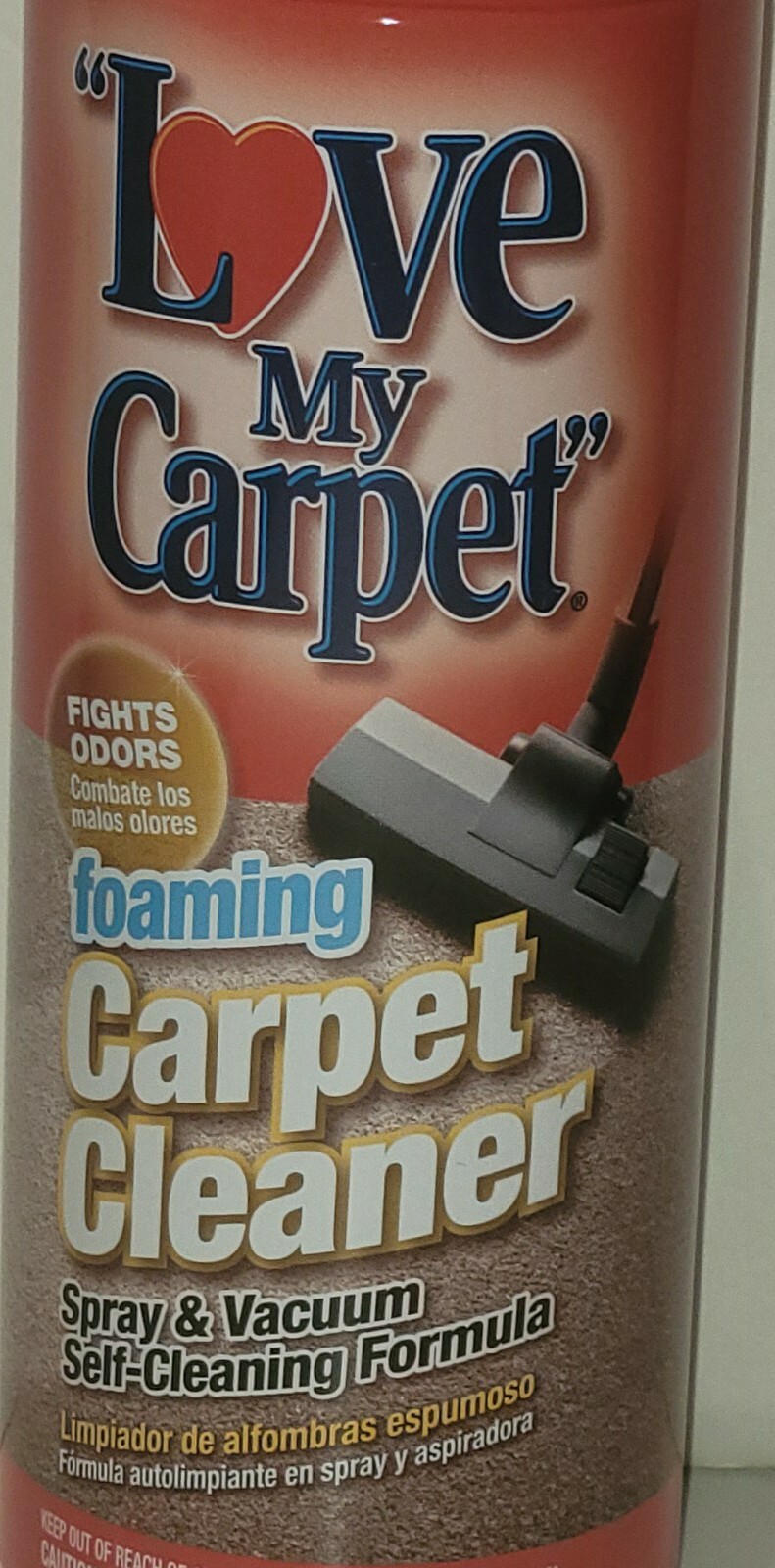 12 Pk Love My. Carpet Cleaner Foam 12 Oz Fights Odor Spray & Vacuum