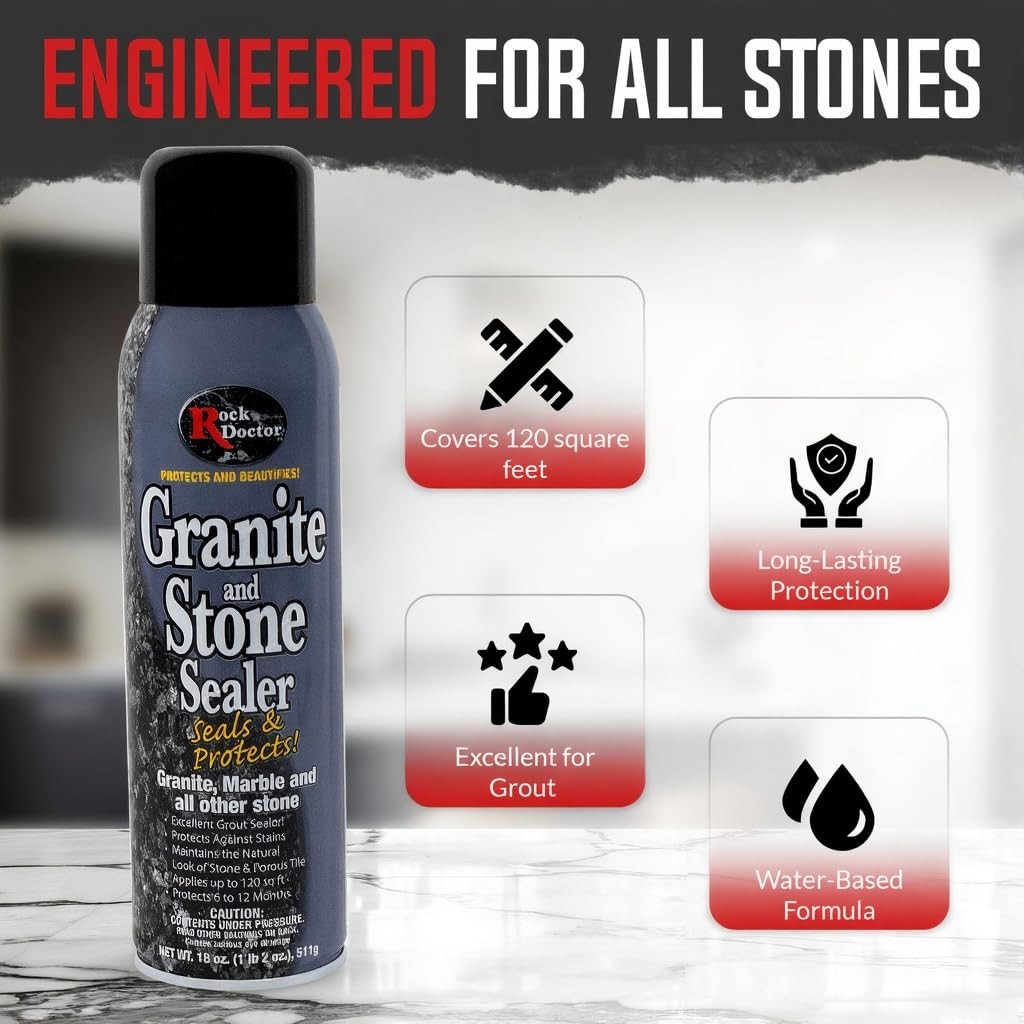Granite & Quartz Care Kit – 3 Piece Stone Maintenance Combo for Marble, Tile, Tr