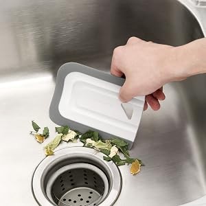Curved Small Squeegee. Kitchen Sink Squeegee for Sinks, Countertops and Dishes.