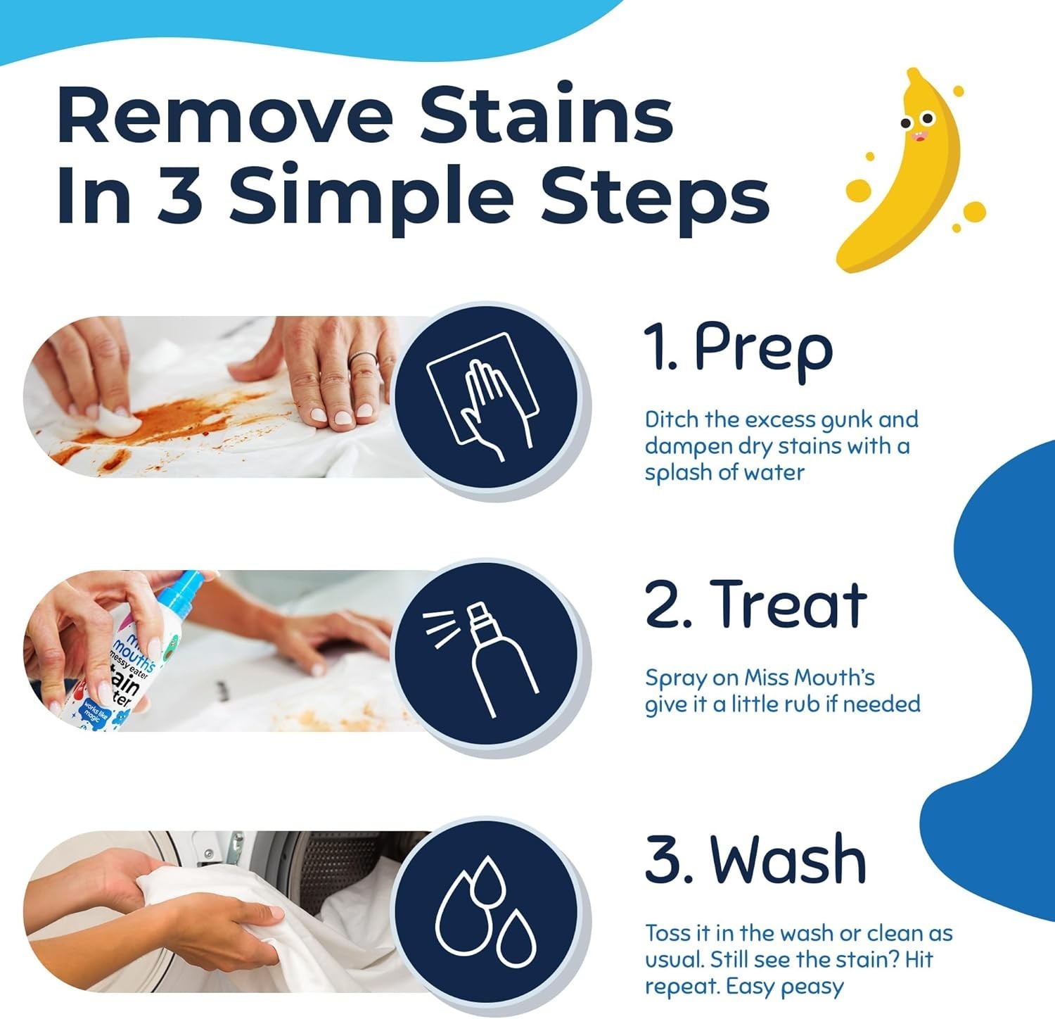 Biodegradable Messy Eater 4oz Stain Spray – Ideal for Newborns & Parents