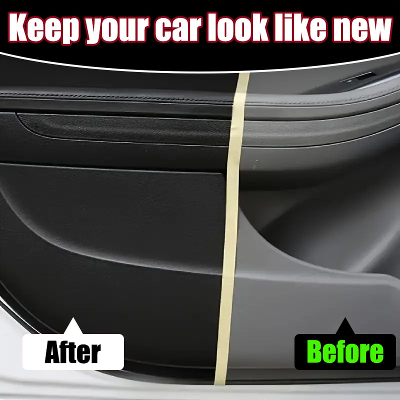 Car Plastic Restorer Black Gloss Polish Repair Coating Plastic Auto Cleaning