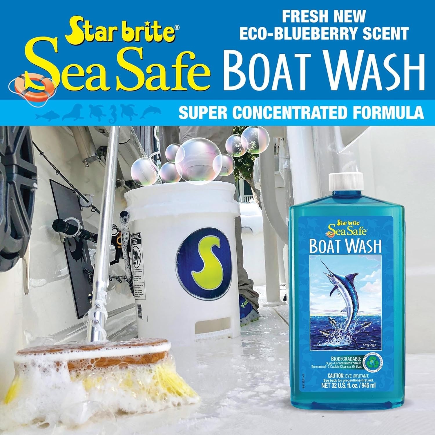 Sea Safe Boat Wash – Super Concentrated Formula – Gently Removes Dirt, Grime,…