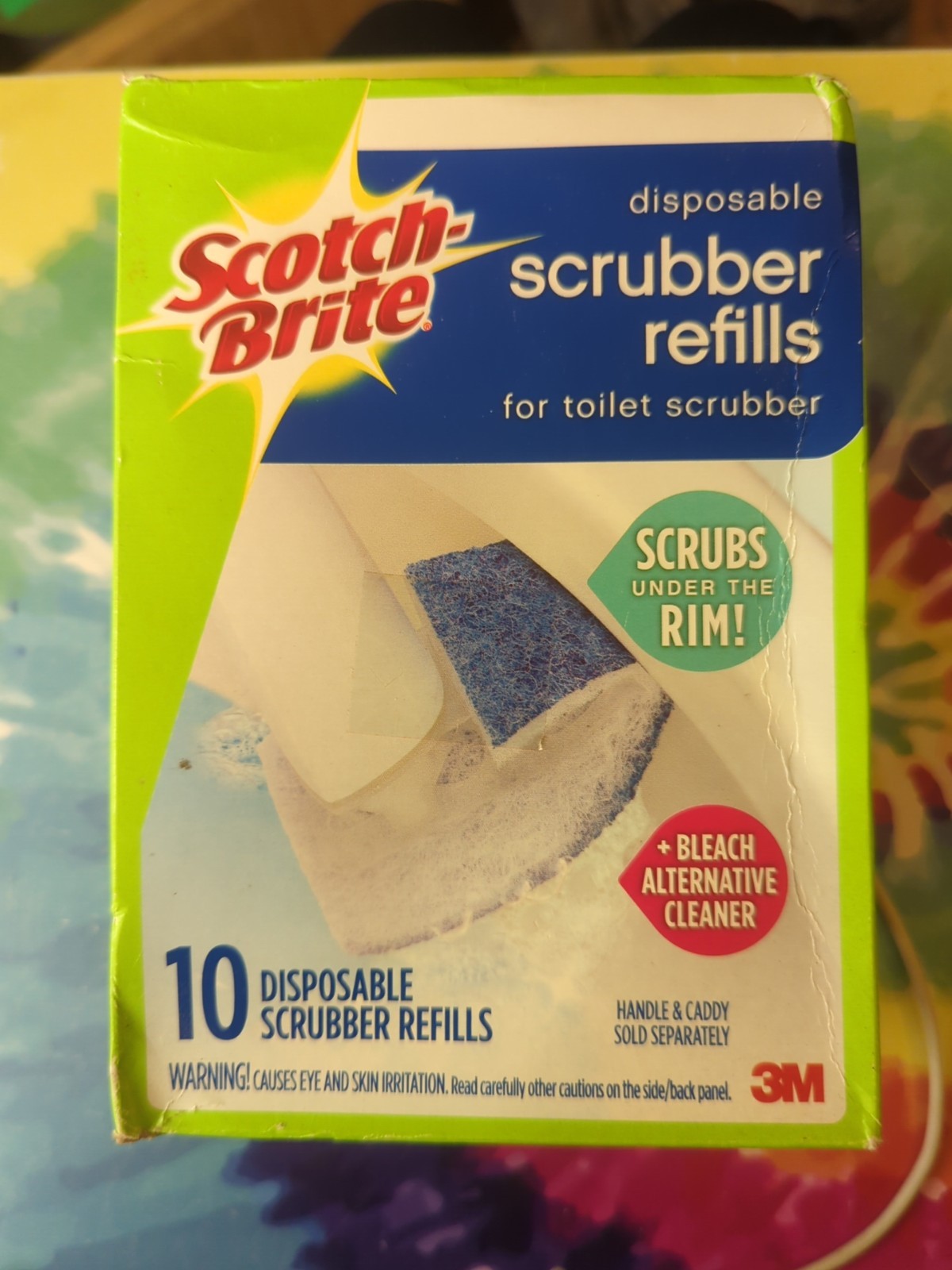 Scotch-Brite Disposable Toilet Scrubber Refills 10 Refills Blue