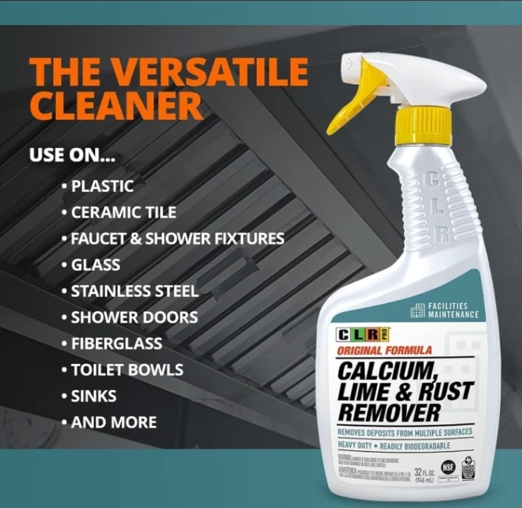 CLR PRO Calcium, Lime & Rust Remover 2 PACK- Removes Calcium, Lime, Hard Water
