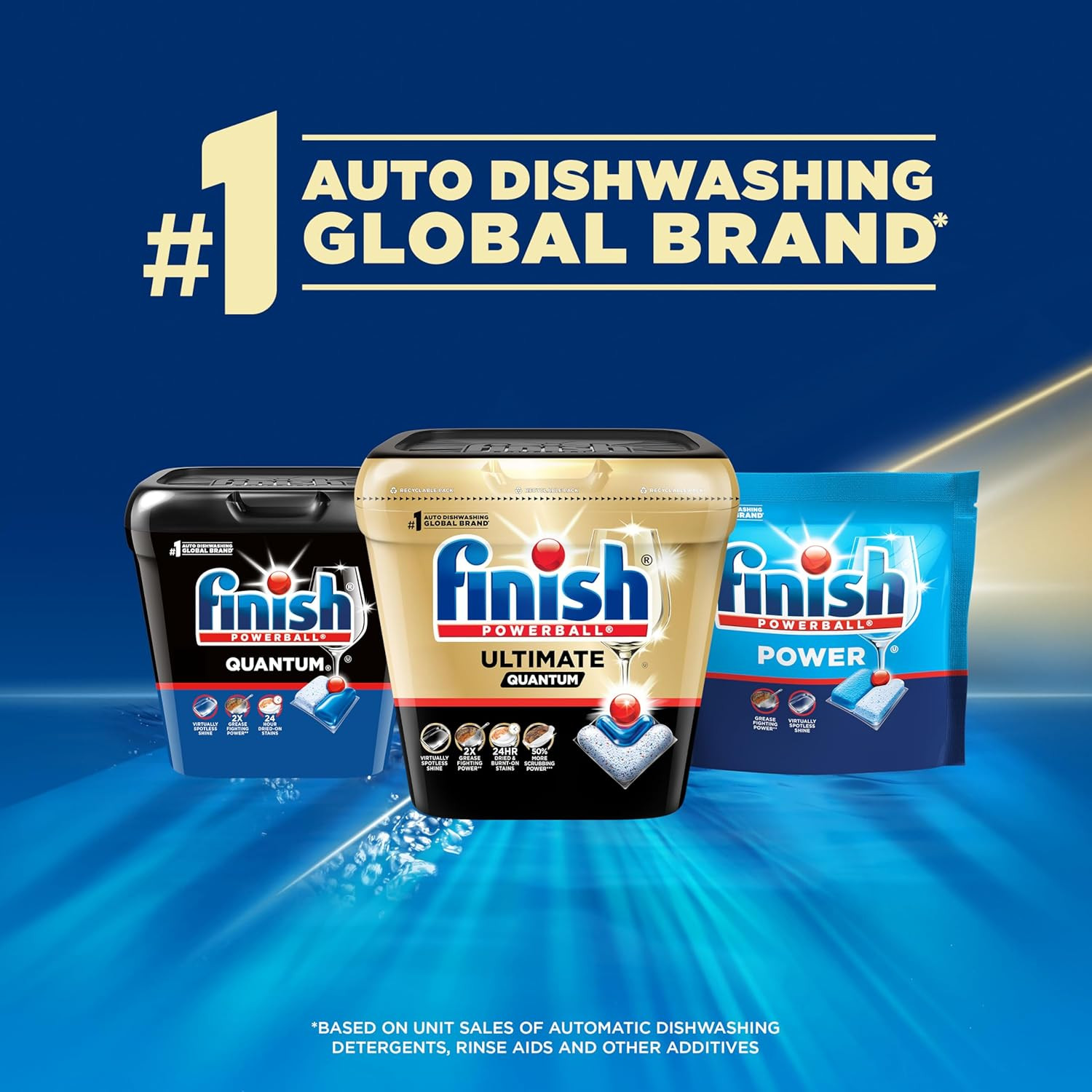 Finish Ultimate Quantum Infinity Shine Dishwasher Pods, New & Improved Formula,