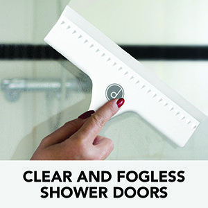 Squeegee for Shower Door, Car Windshield, and Glass Window – 2 Extra Silicone
