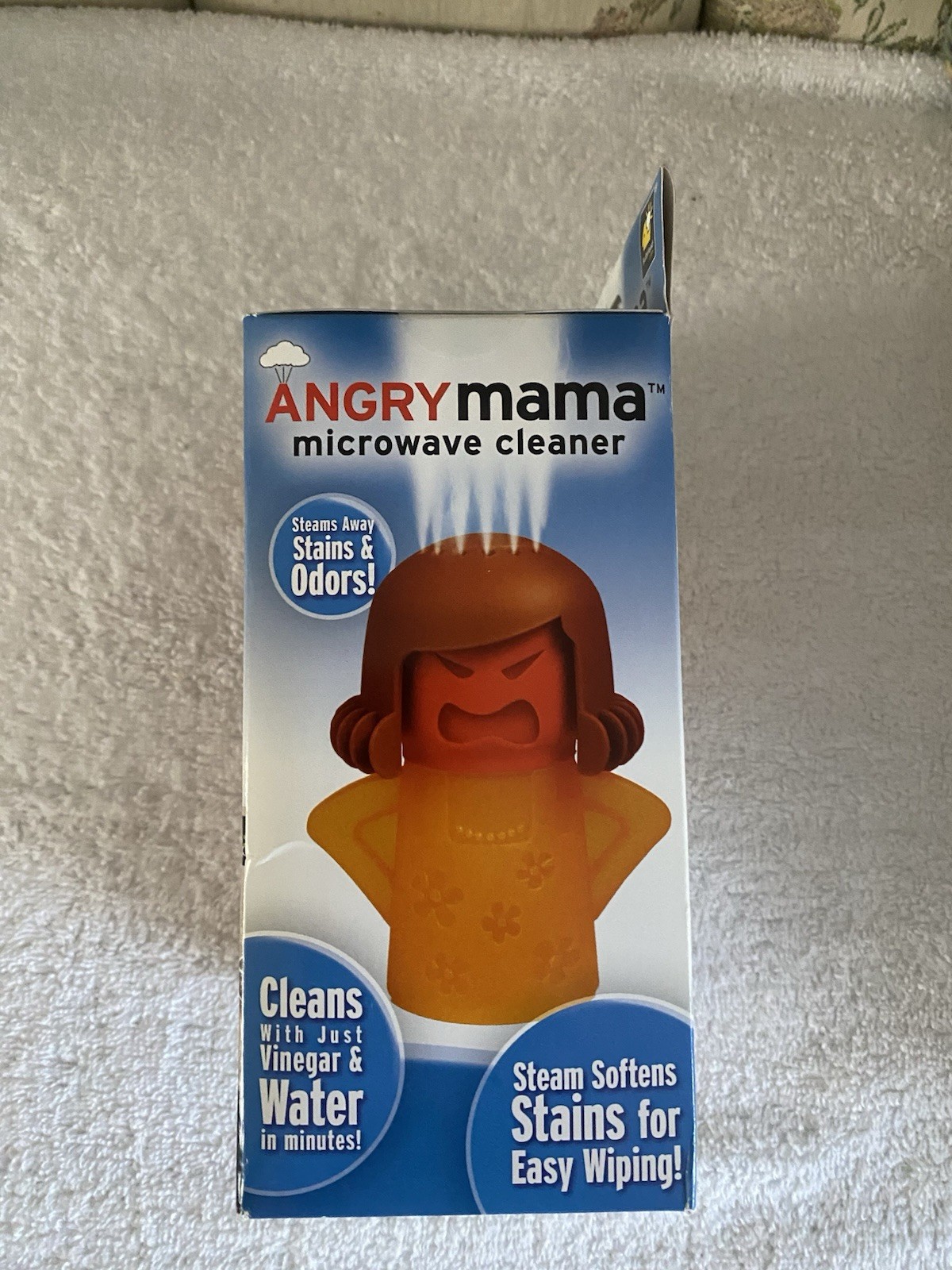 NEW Angry Mama Easy Microwave Steam Stains & Odors Cleaner Cleanser Funny Gift