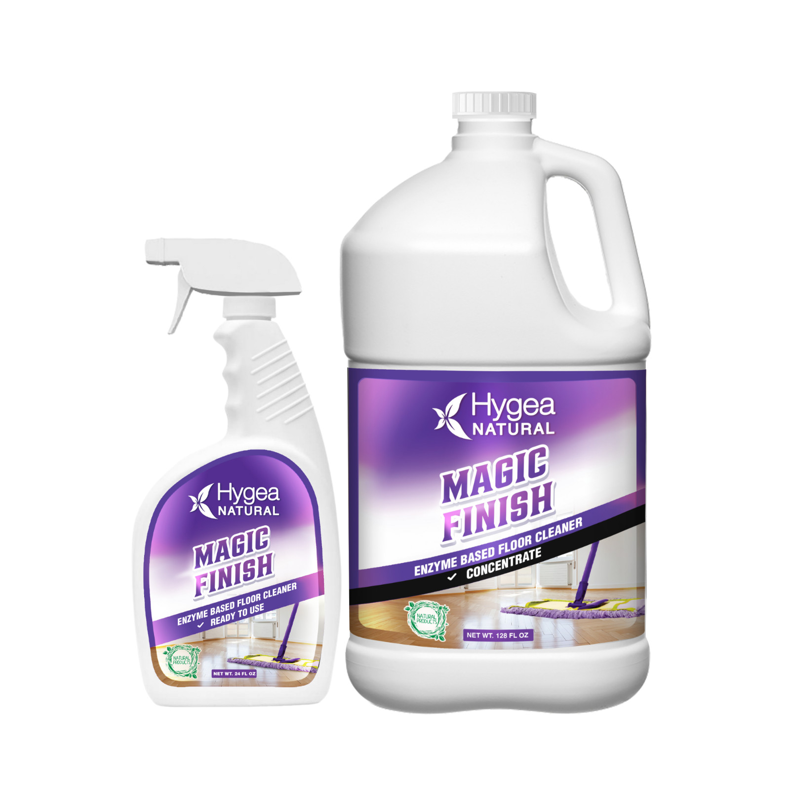 Hygea Natural Magic Finish – Natural Enzyme-Based Floor Cleaner
