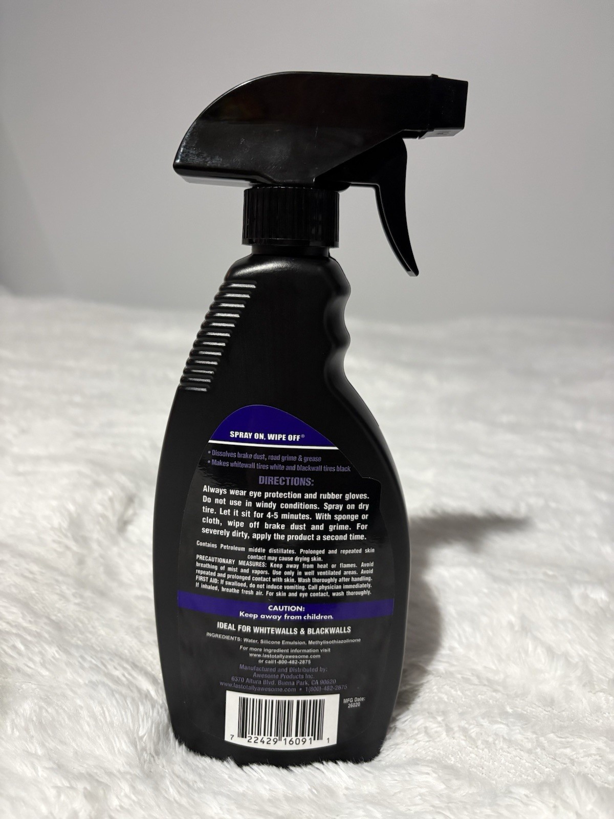 2-PACK Tire Shine & Gloss LA’s Totally Awesome Spray on Wipe off Tire Cleaner