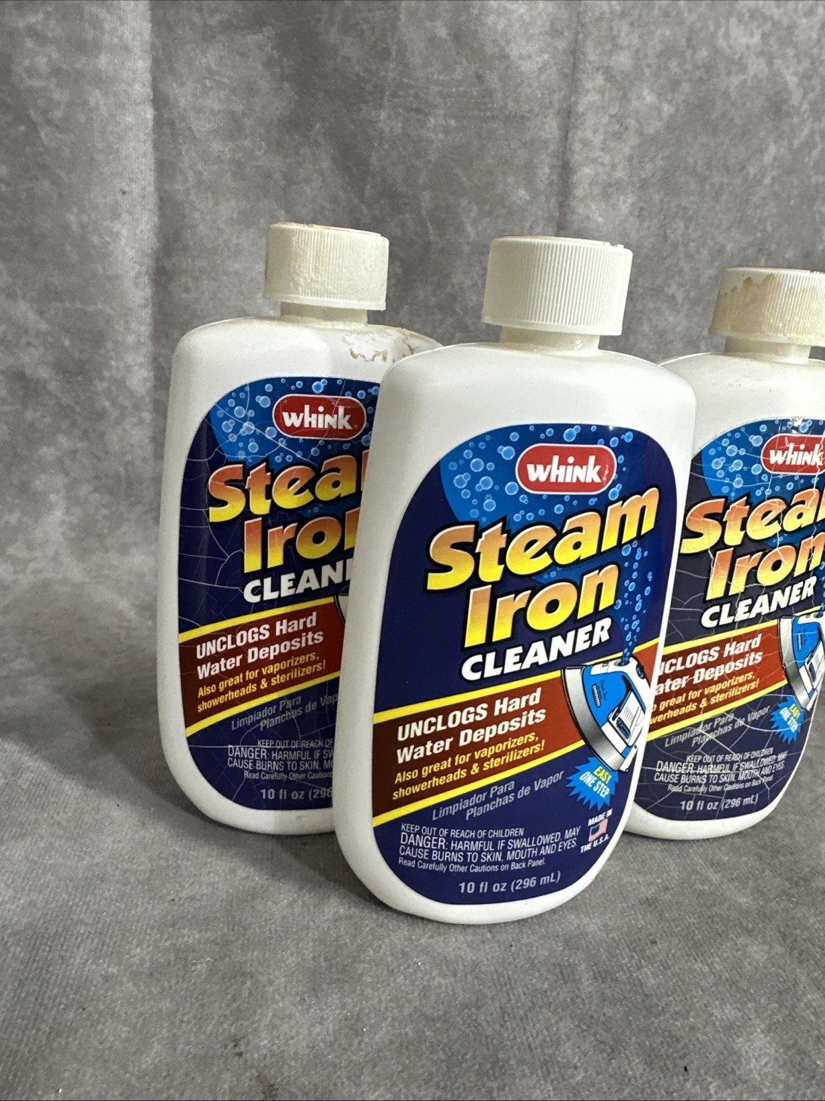 3 Whink Steam Iron Cleaner Unclogs Hard Water Deposits Discontinued 10 oz