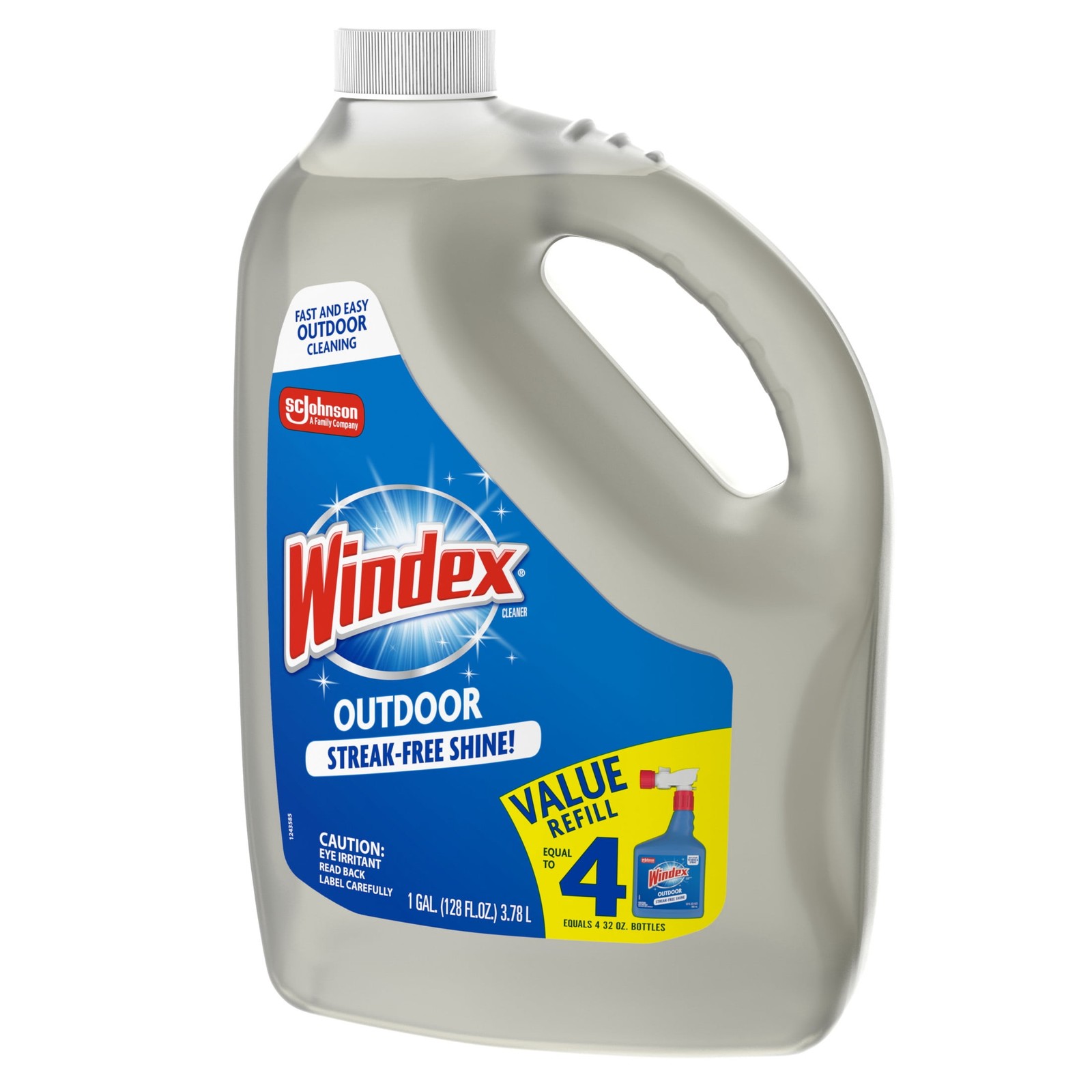 Windex Outdoor Window Cleaner, Concentrated Cleaning Sprayer for Garden Hose