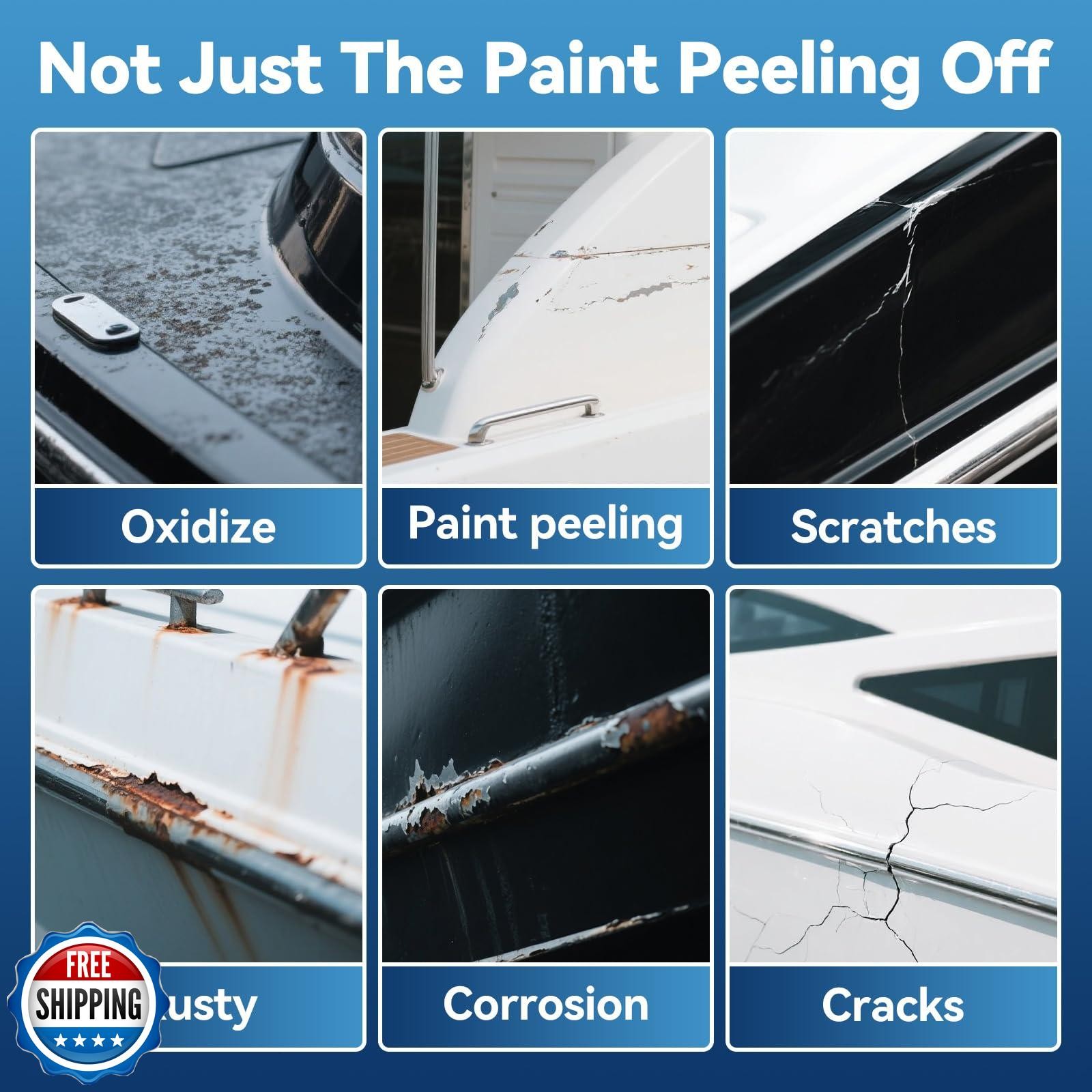Boat Paint White Touch Up Pen High-Gloss Boat Scratch Repair Marine Topside B