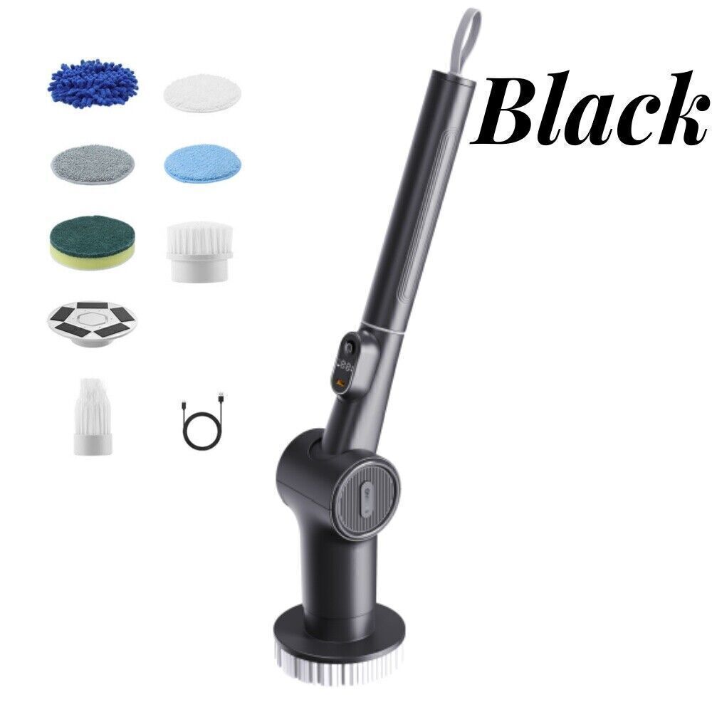 Electric Scrubtastic Rechargeable Cordless Spin Scrubber 16Head Car Cleaning Mop