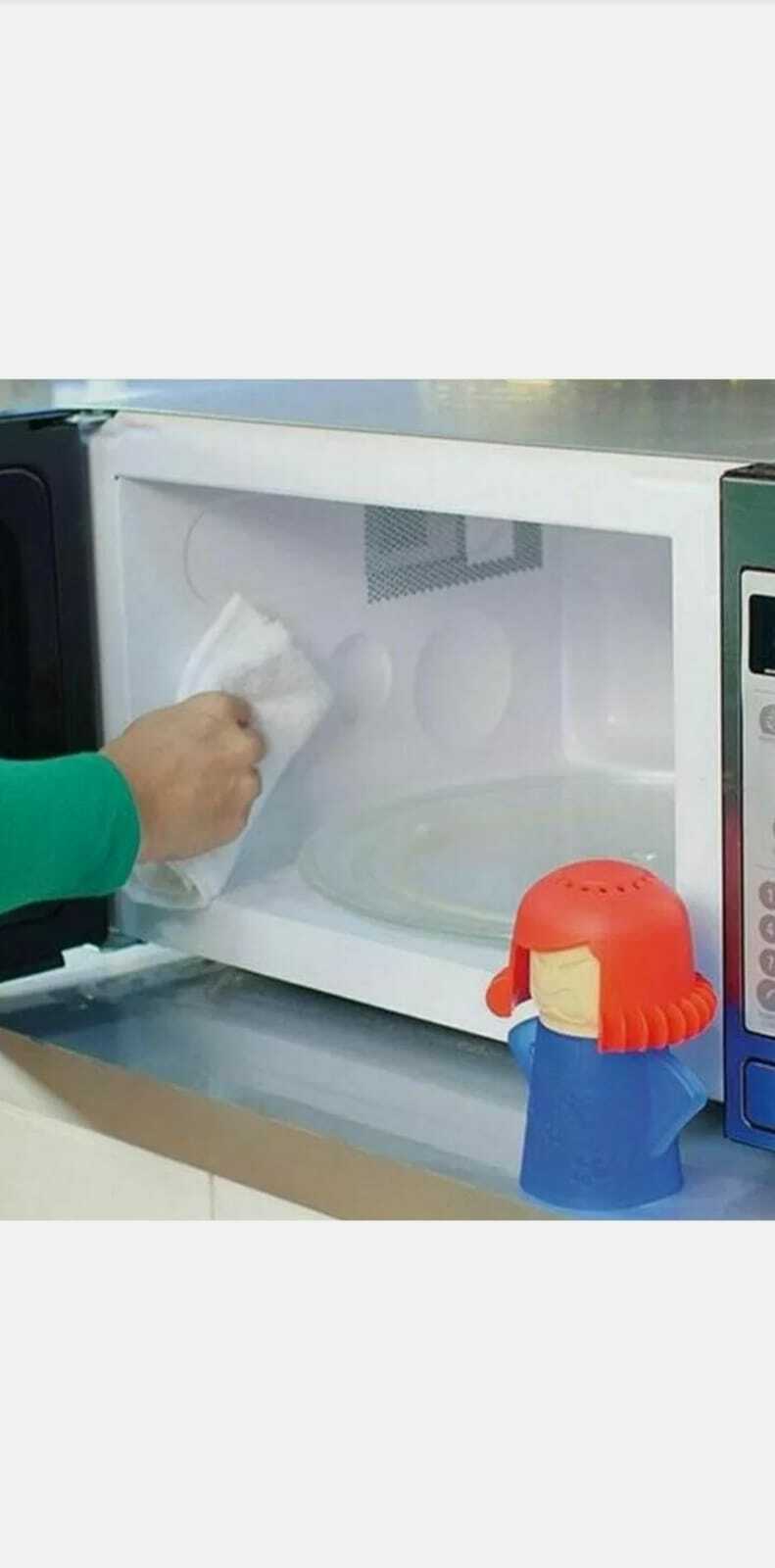 Angry Mama Microwave Cleaner Easily Cleans Microwave Oven Steam Vinigar Cleaner