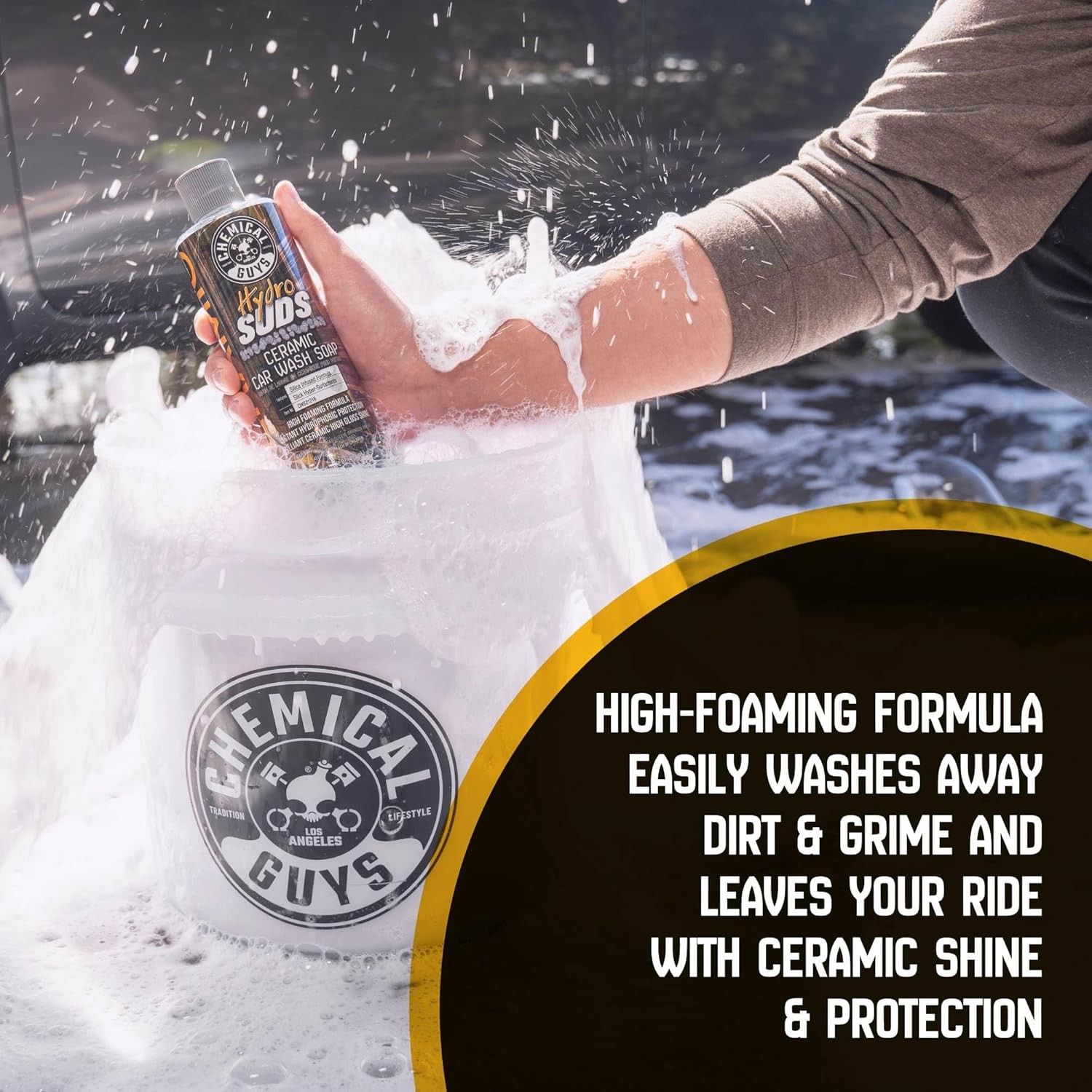 HydroSuds Ceramic, Shine High Foaming Car Wash Soap – Foam Cannon Soap, Works