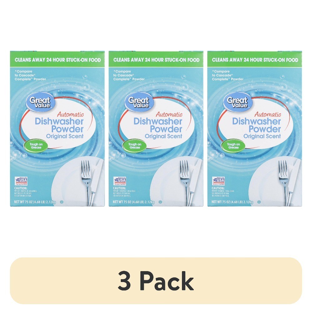 (3 pack) Automatic Dishwasher Powder, Original Scent, 75 oz, 1 Count
