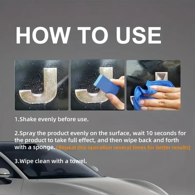 All-Purpose Rust Remover Spray 120ML Fast-Acting Iron Oxidation Eliminator