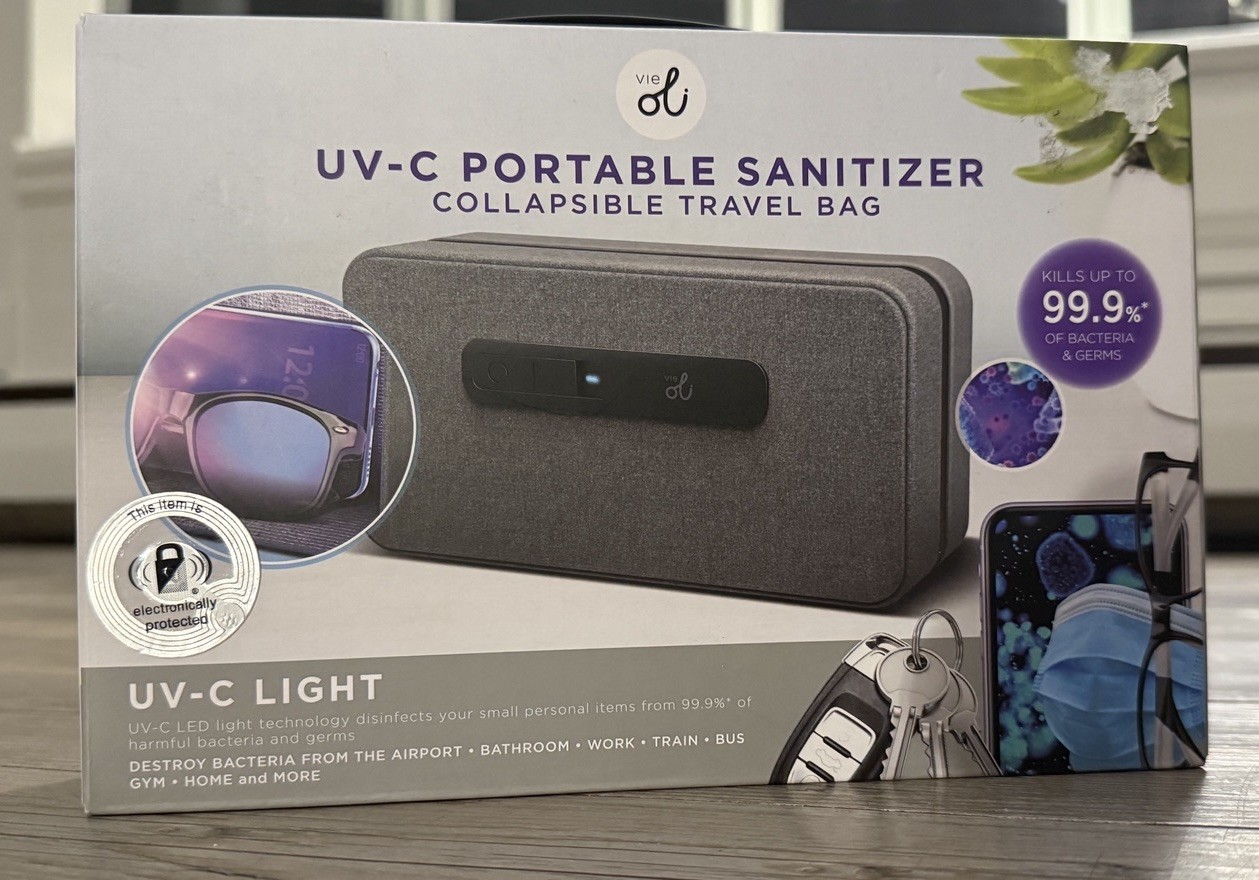 Vie Oli UV-C Portable Sanitizer Travel Bag – KILLS 99% of GERMS & BACTERIA