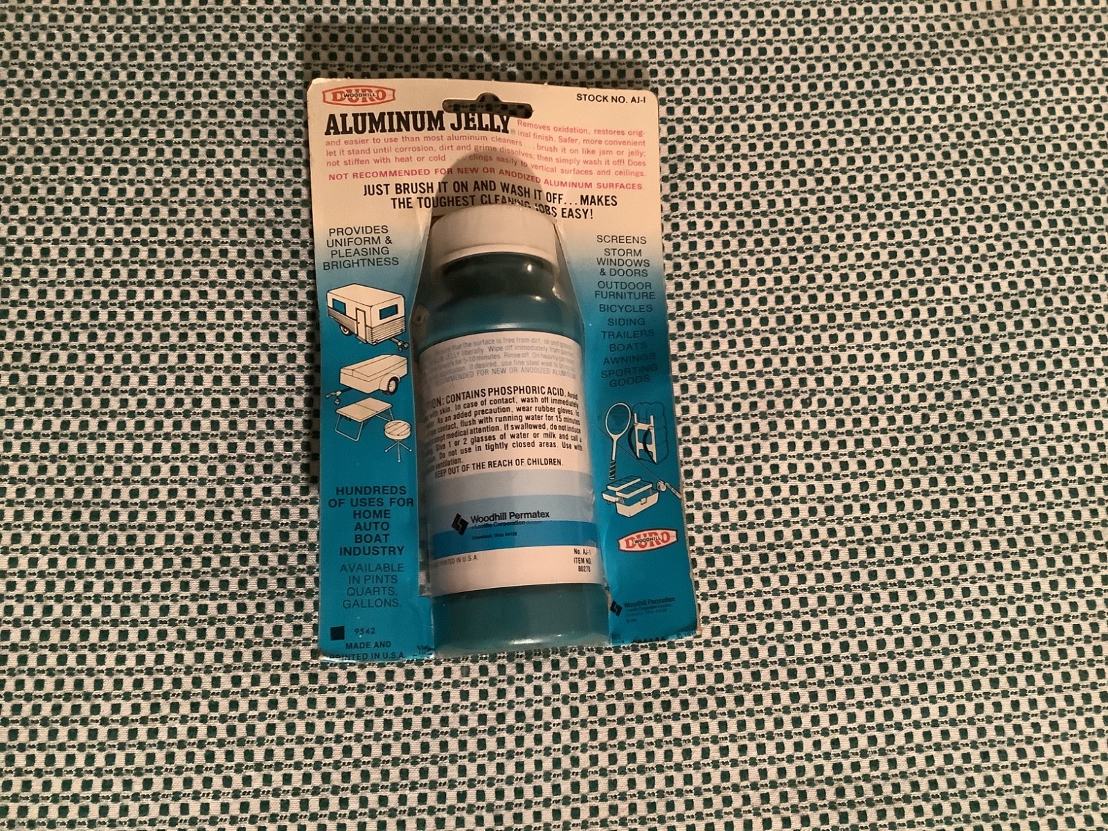 Duro “Woodhill” Aluminum Jelly Cleaner & Brightener 8 Oz New Discontinued NOS