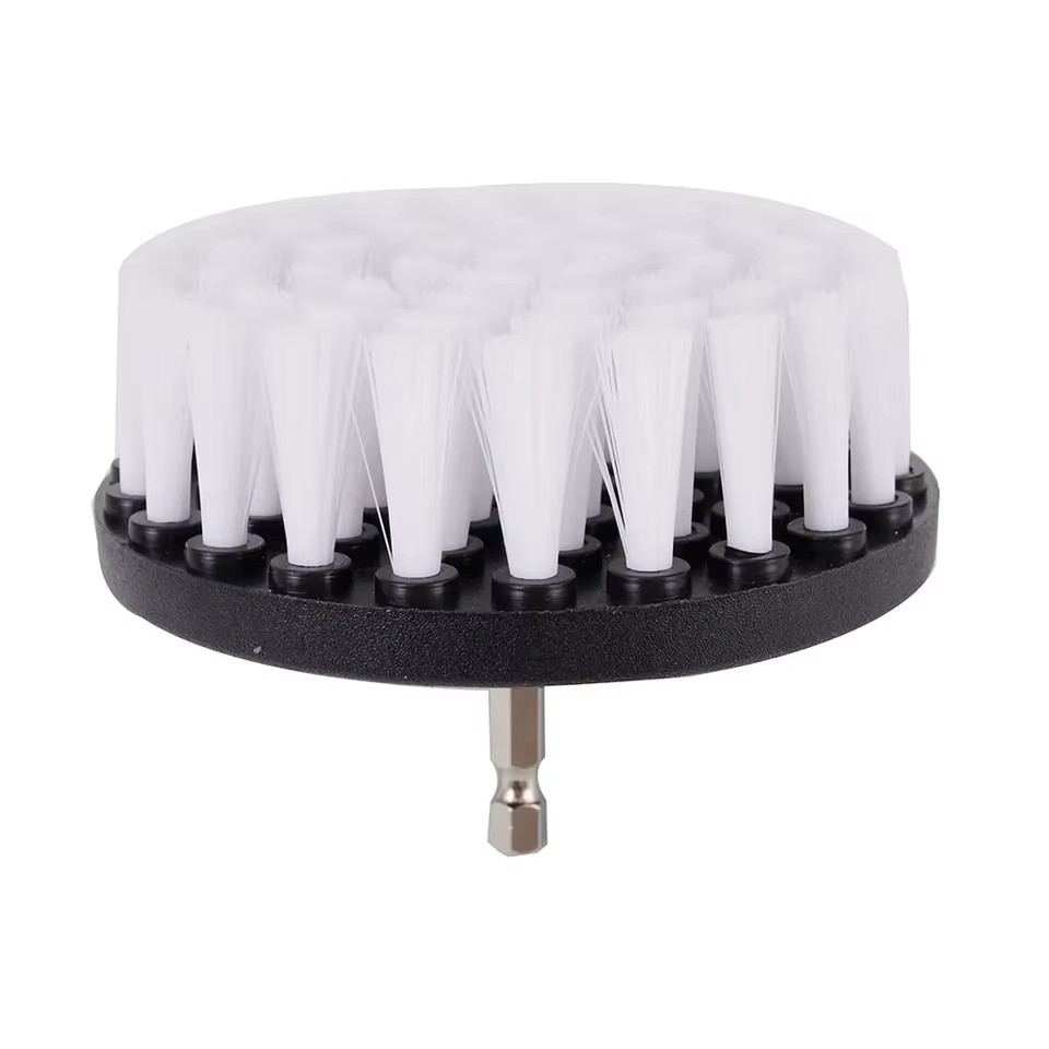 1PC 4-Inch Soft Drill Brush Attachment for Electric Scrubber Ideal for Cleaning