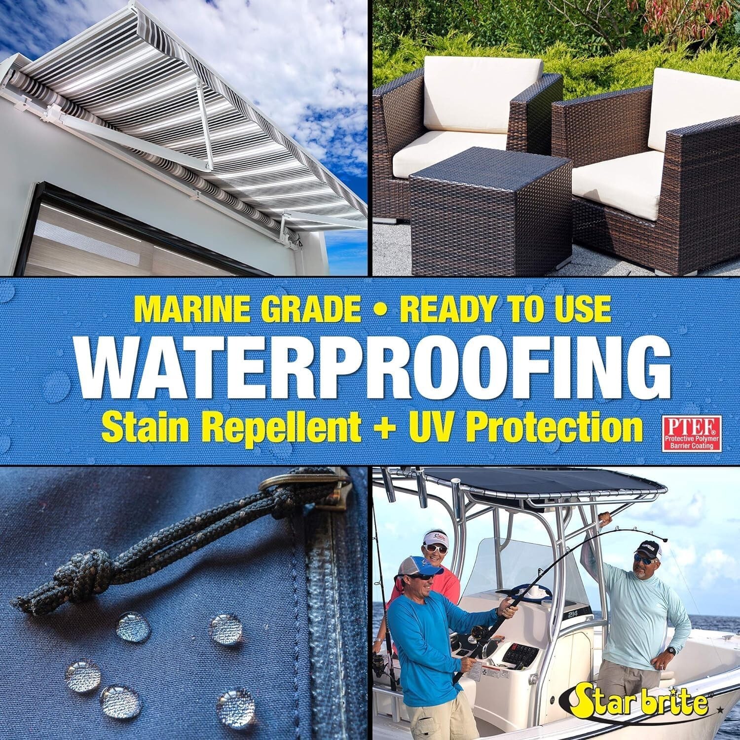 StarBrite 81922 22oz Waterproofing w/ PTEF Cleaning Supply Outdoor Boat Cover