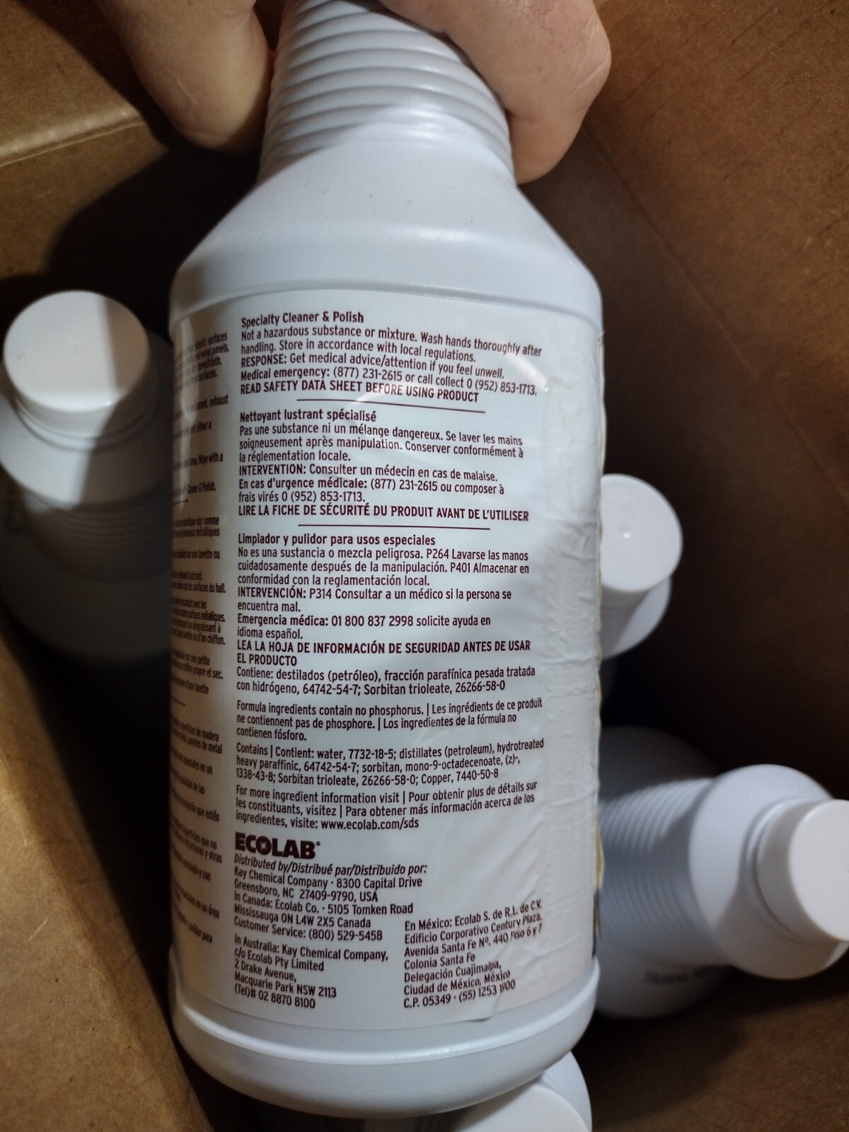 Kay ECOLAB Specialty Cleaner & Polish 1 Quart – EX 07/25 – LOT of 2