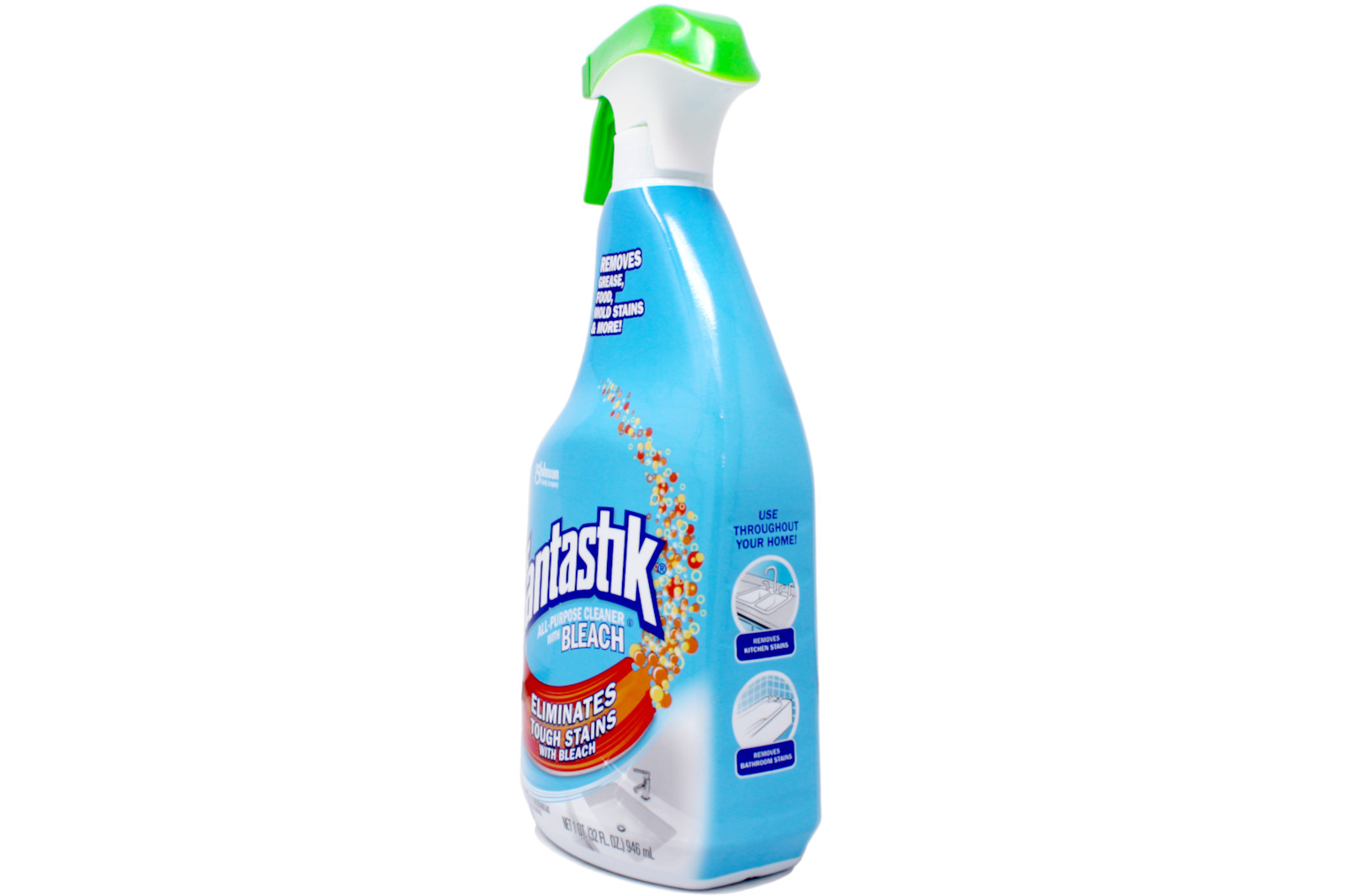 Fantastik All-Purpose Cleaner, With Bleach, 32 Fl Oz – 2 Pack