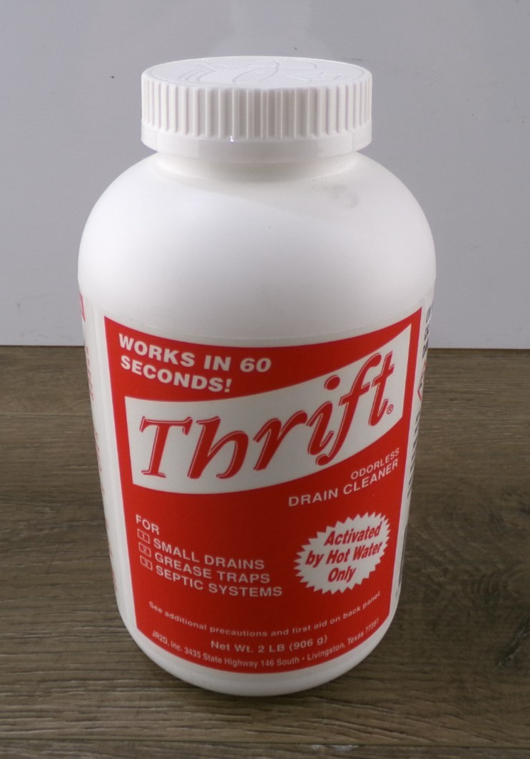 Thrift T-200 Alkaline Based Granular Drain Cleaner – 2 Pound (2 lb) S7
