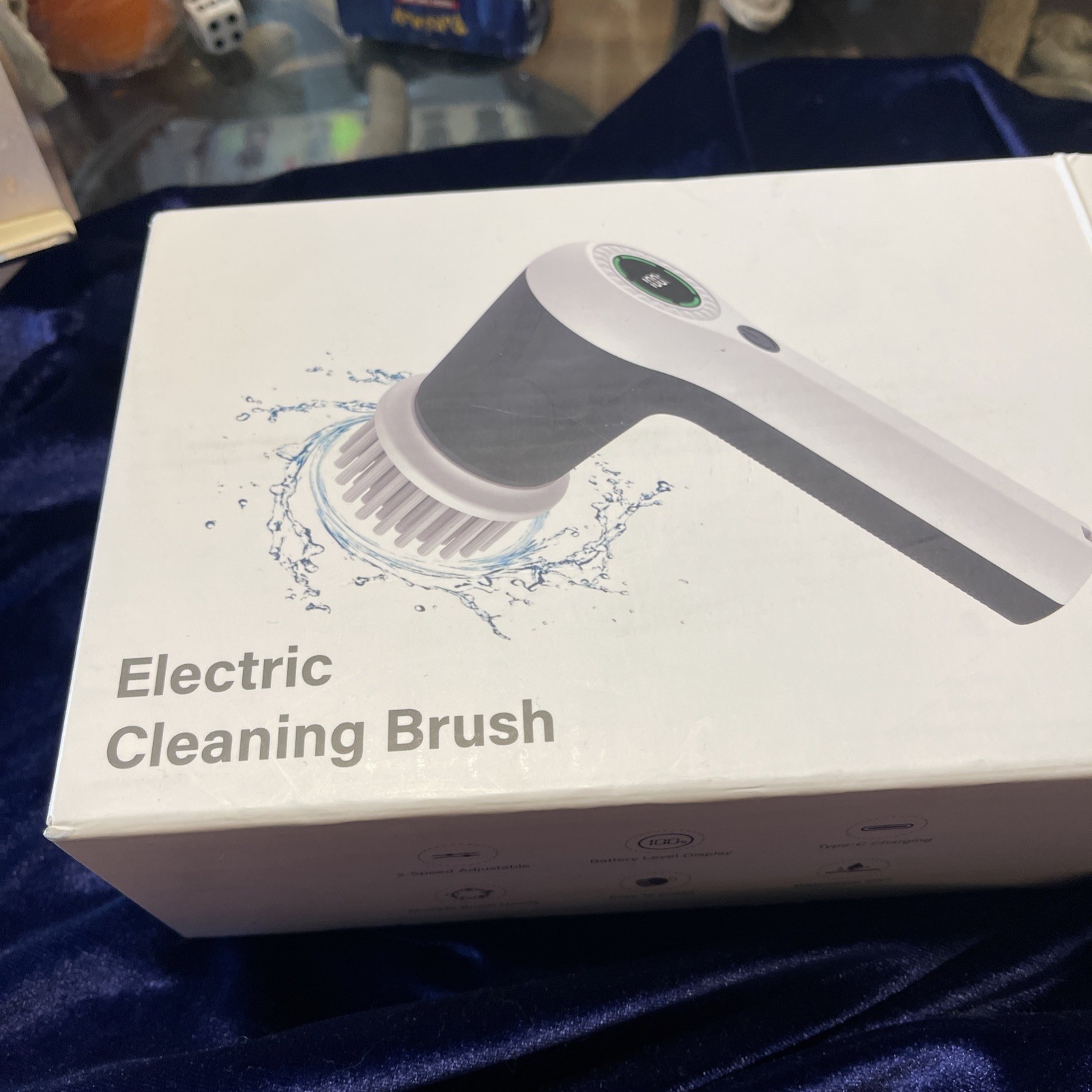Electric Cleaning Brush Multi-Functional Home USB Rechargeable Electric Rotary