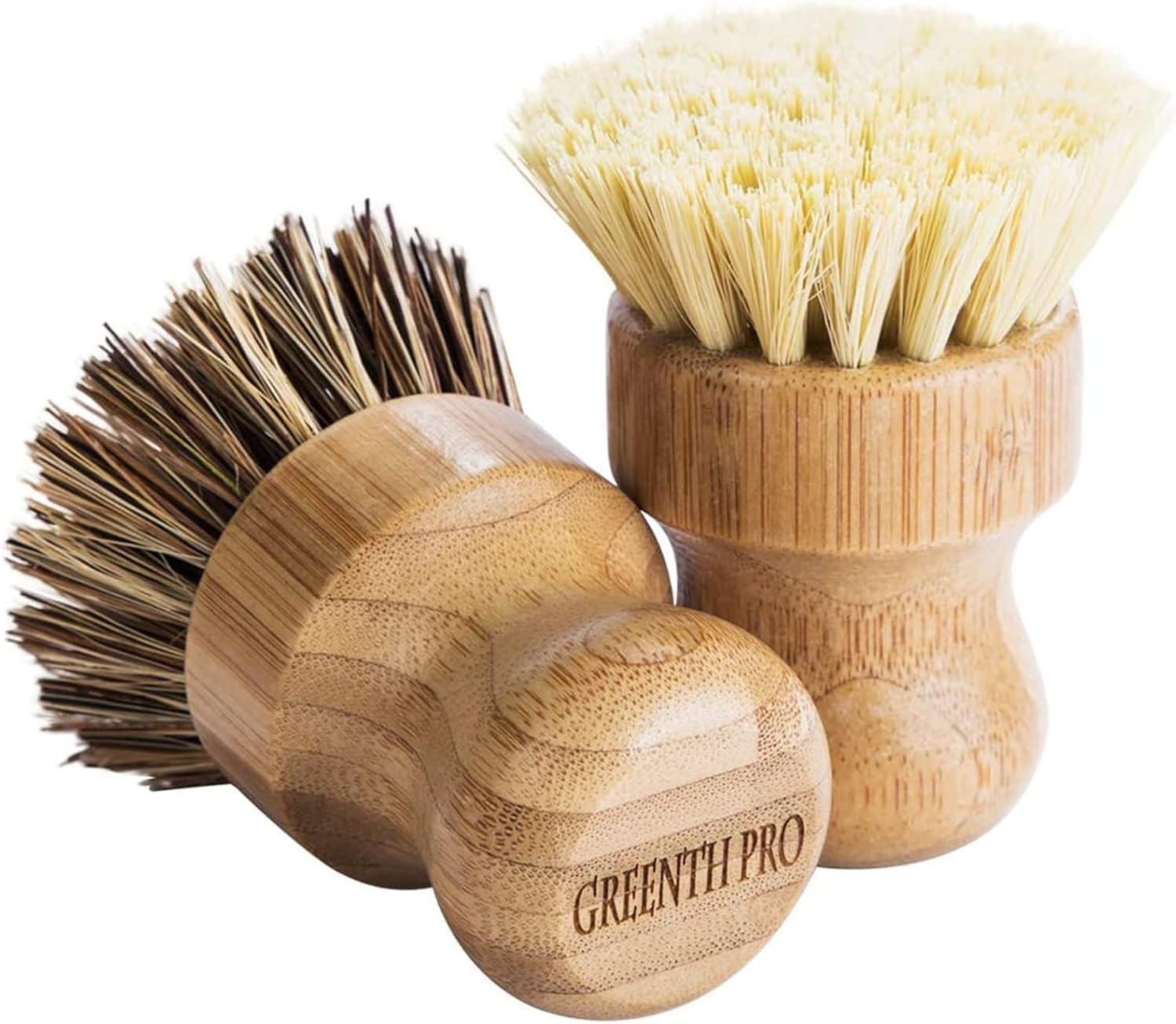 Heat-Resistant Bamboo Cleaning Brush Set – Perfect for Pots, Pans & Veggies