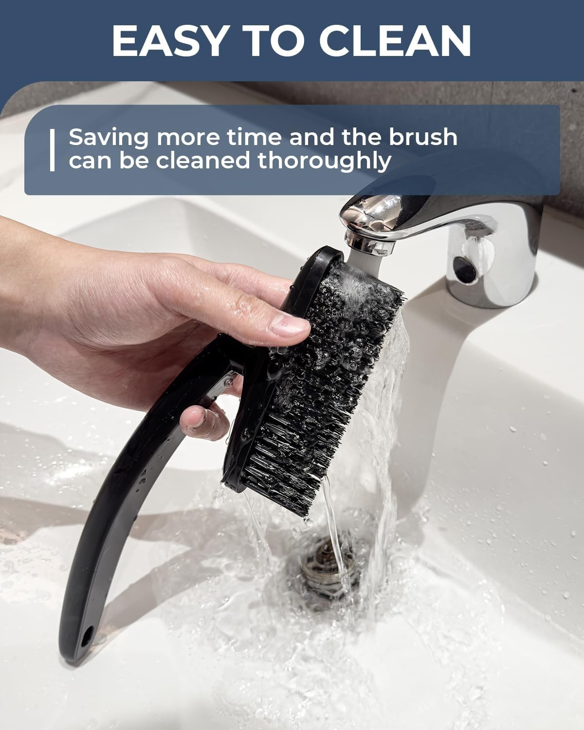 New Grout Cleaner Brush with Rotating Handle, for Tile Floors, Shower, V Shape