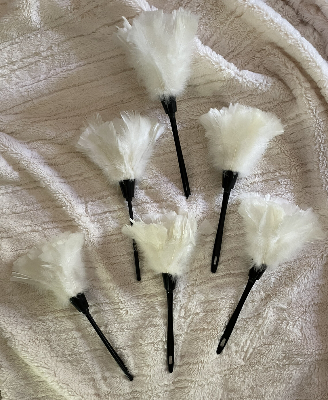 Anti Static Duster Lot Cleaner Plastic Handle Turkey Feather Home Cleaning X6