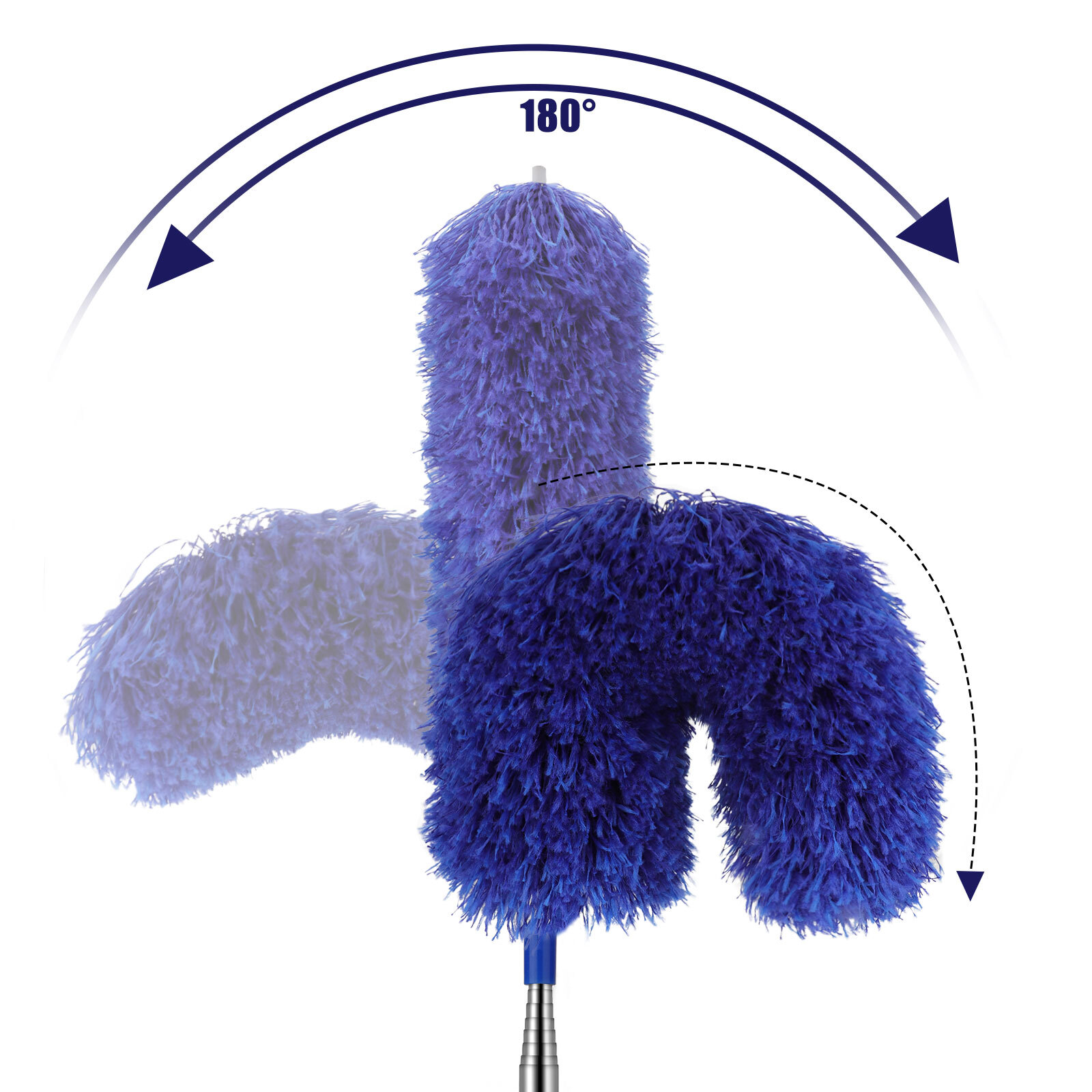 Extendable Microfiber Duster & Cobweb Dusting Brush Household Cleaning Tool Set