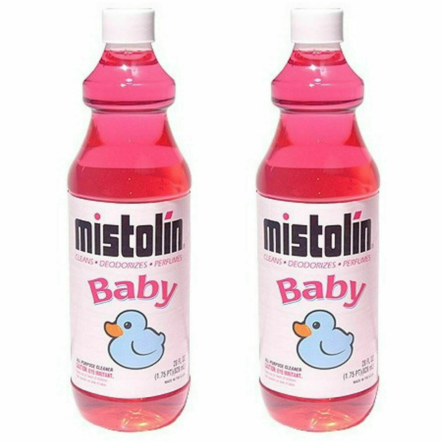 12 Pack Mistolin General All Purpose Cleaning Solution Baby Scent 28 fl oz