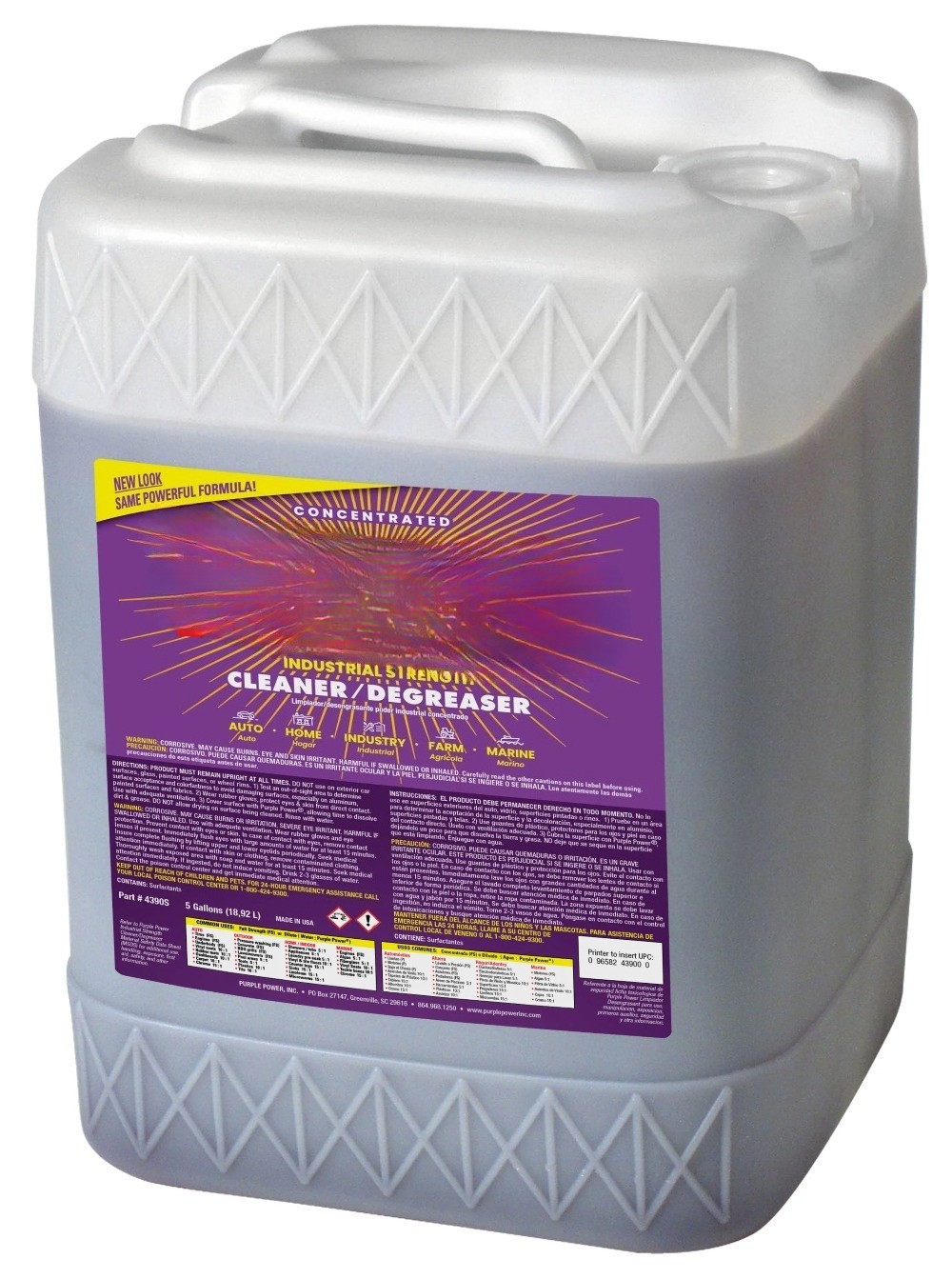 Power Industrial Strength Cleaner and Degreaser, 5 Gallon