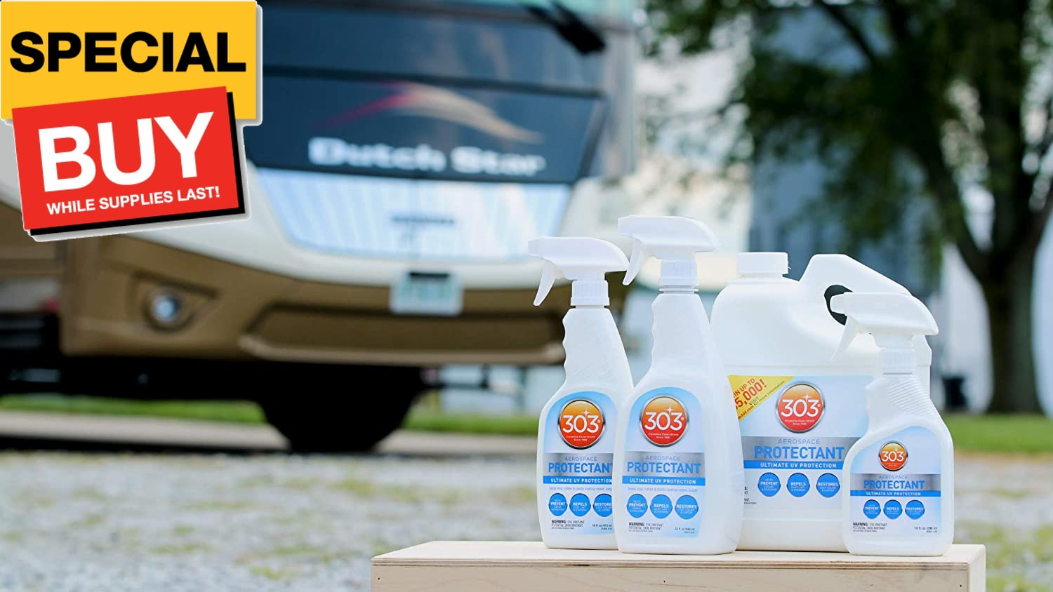 Aerospace Protectant Spray, UV Protection, Repels Dust, Dirt, & Staining, Matte