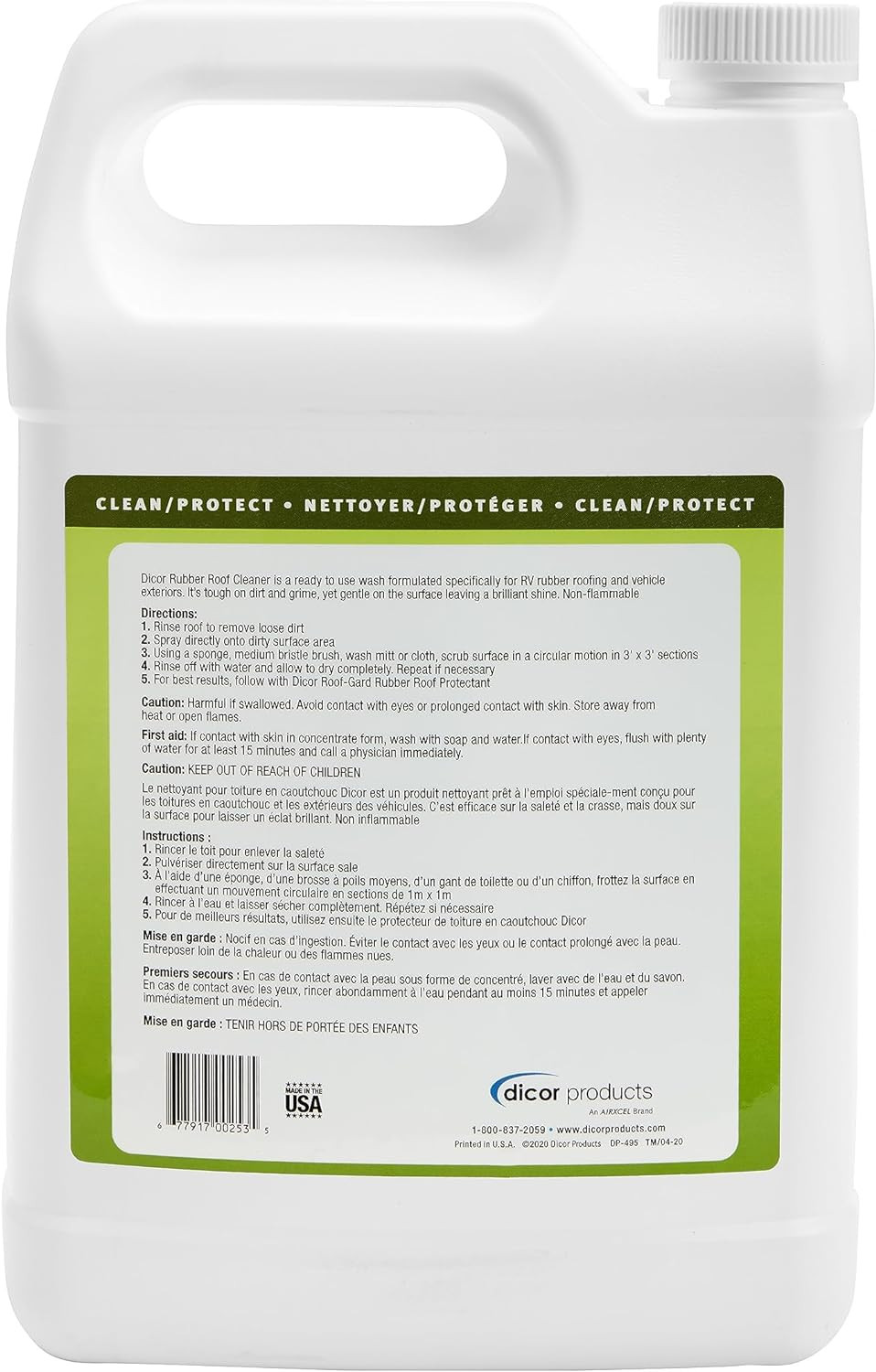 RP-RC-1GL Deep Cleaning Rubber RV Roof Cleanser Spray Refill – White, 1 Gallon