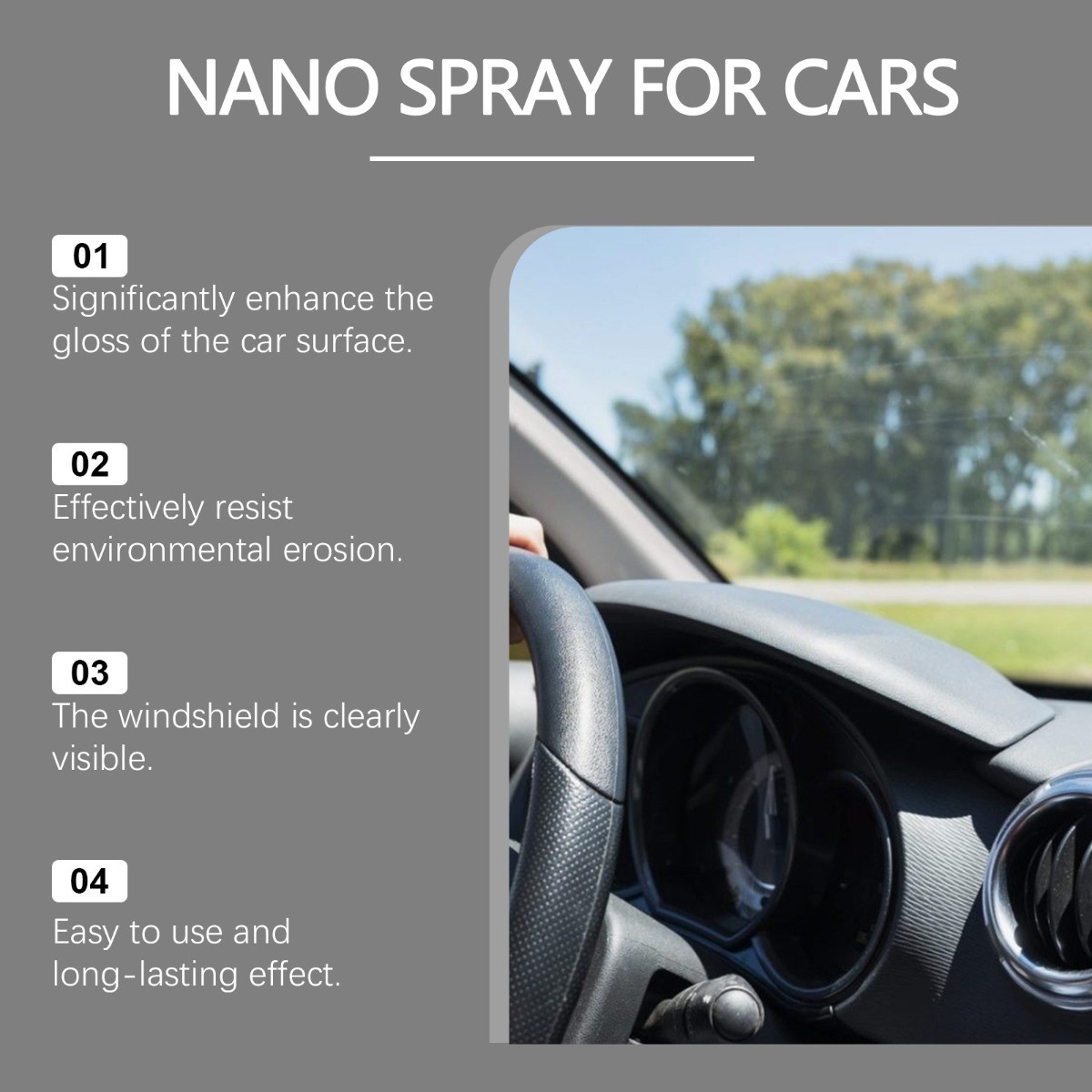 Car Paint Coating Spray 120ml Nano Polish Restores Shine & Repairs Scratches
