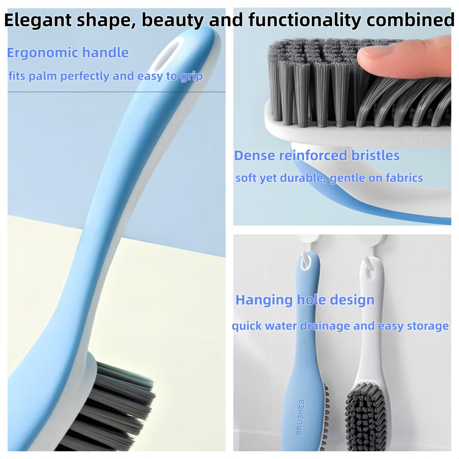 Scrub Cleaning Brush for Stains Laundry Brush Soft Bristle Cleaning Brushes S…