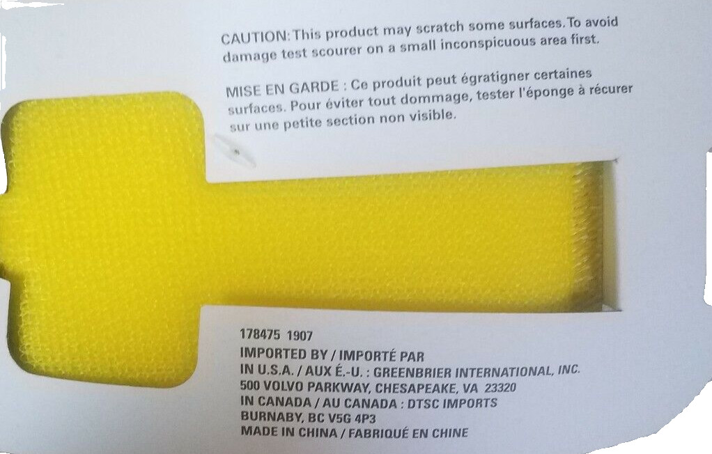 Scrub Buddies Scrubbing Pad 1ea 3 Pack(Red/Blue/Yellow)-Brand New-SHIPS N 24 HRS