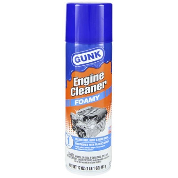 Gunk FEB1CA 17 oz Can of Aerosol Foamy Engine Cleaner Degreaser – CA Compliant