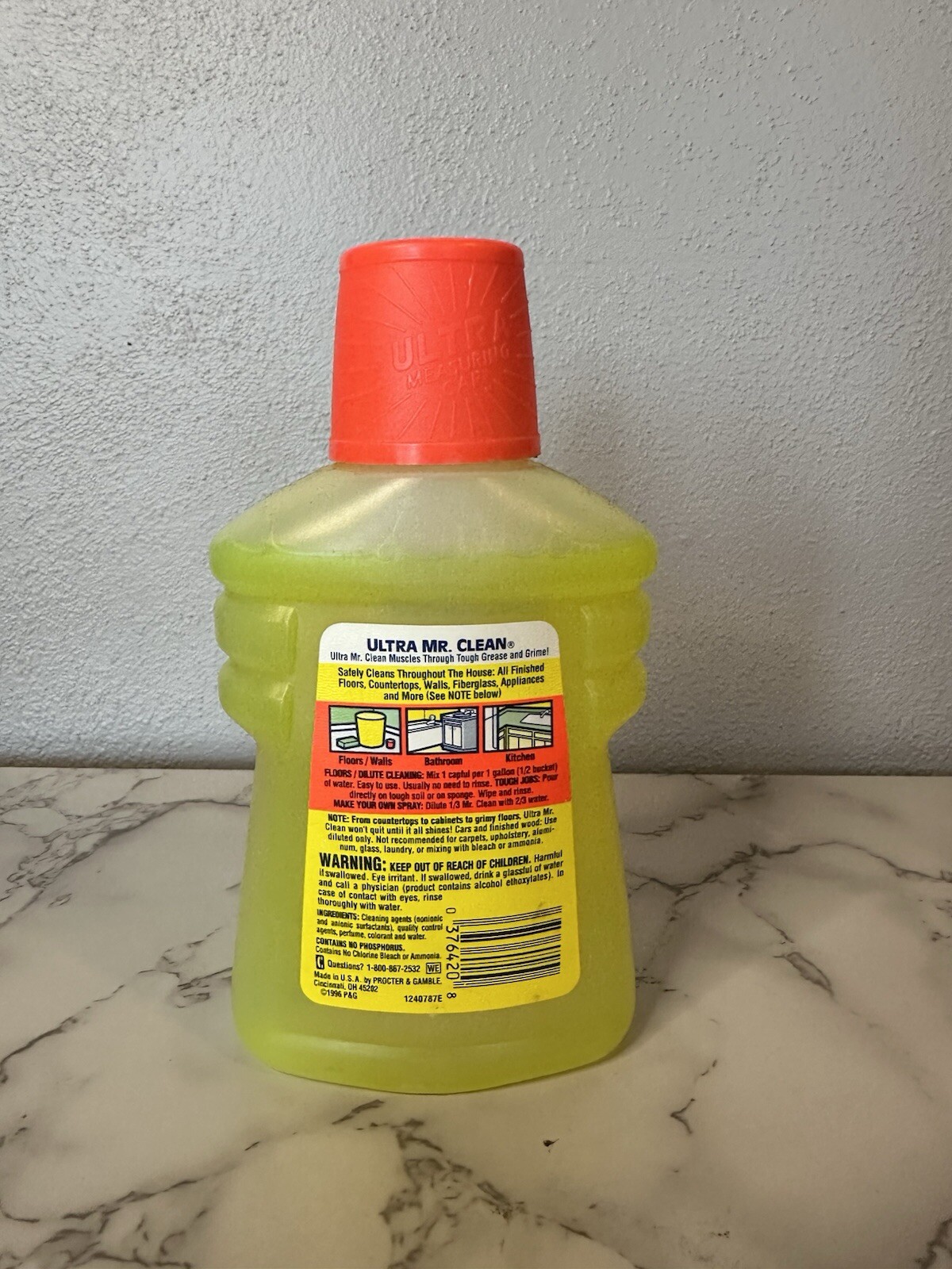 1990s Ultra Mr Clean. 14oz. Lemon Fresh Scent. All Purpose Cleaner
