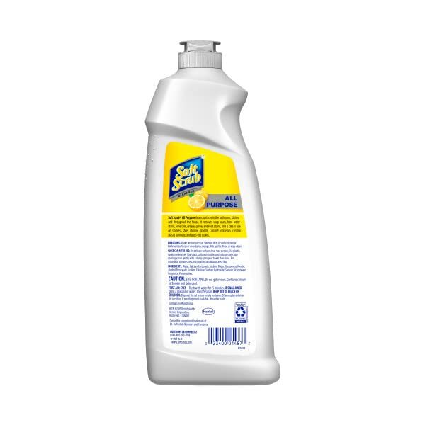 Soft Scrub Lemon All Purpose Cleanser 36 Fl Oz Pack of 6 Bathroom Kitchen Cle…
